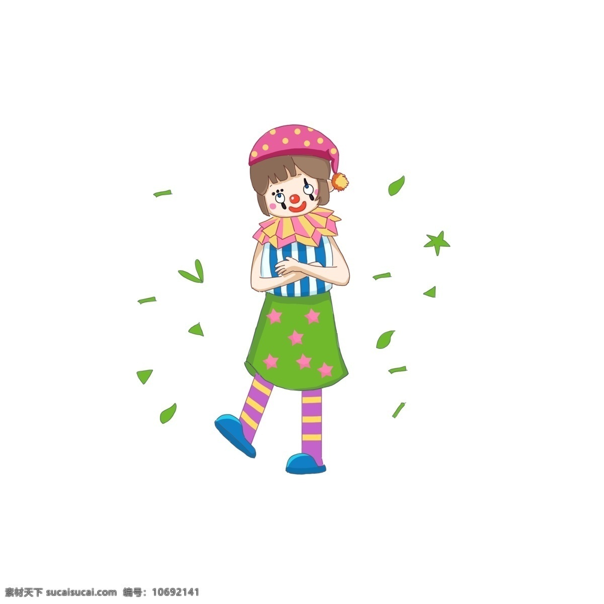 小丑 女孩 梦幻 可爱 小 清新 小清新