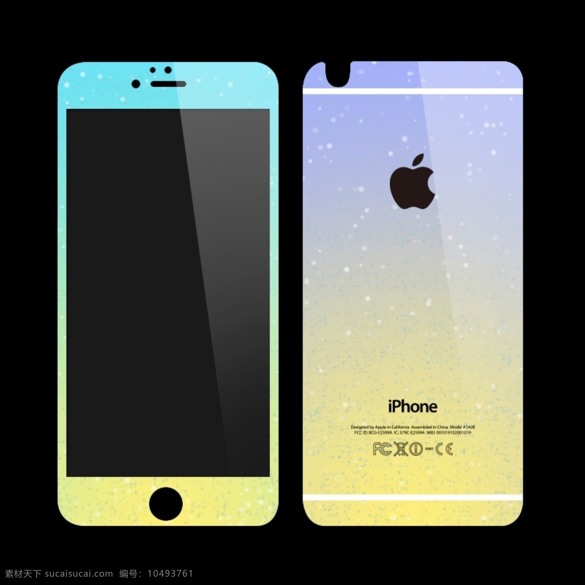 绘 iphone6 渐 变色 手机壳 四 种 自绘 四种渐变色 psd源文件