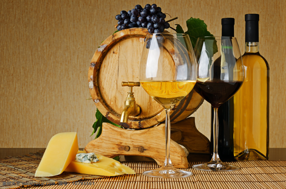 奶酪 葡萄酒 竹帘 葡萄 水果 酒瓶 玻璃瓶 玻璃杯 高角杯 蔬菜图片 餐饮美食