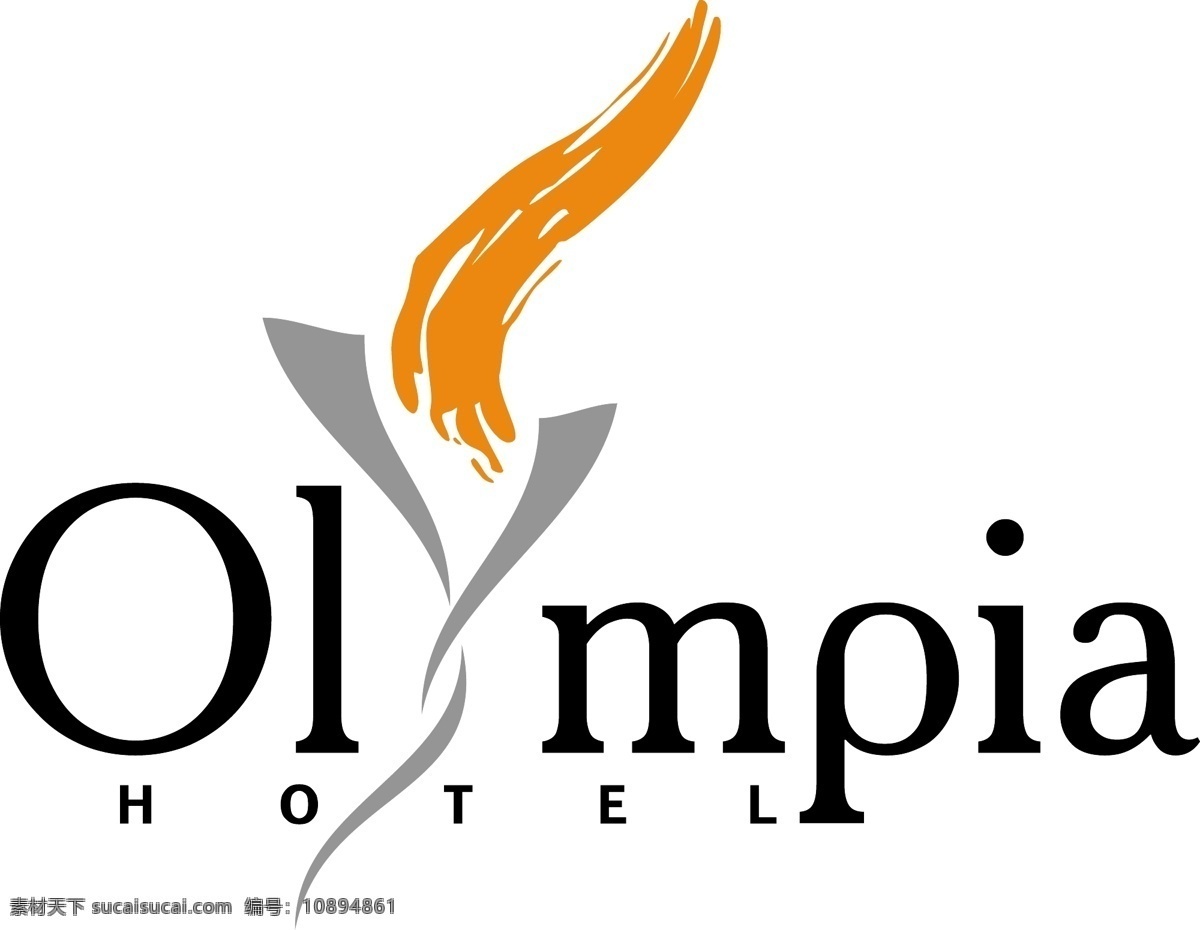 自由酒店标识 标识 奥林匹亚 酒店 白色