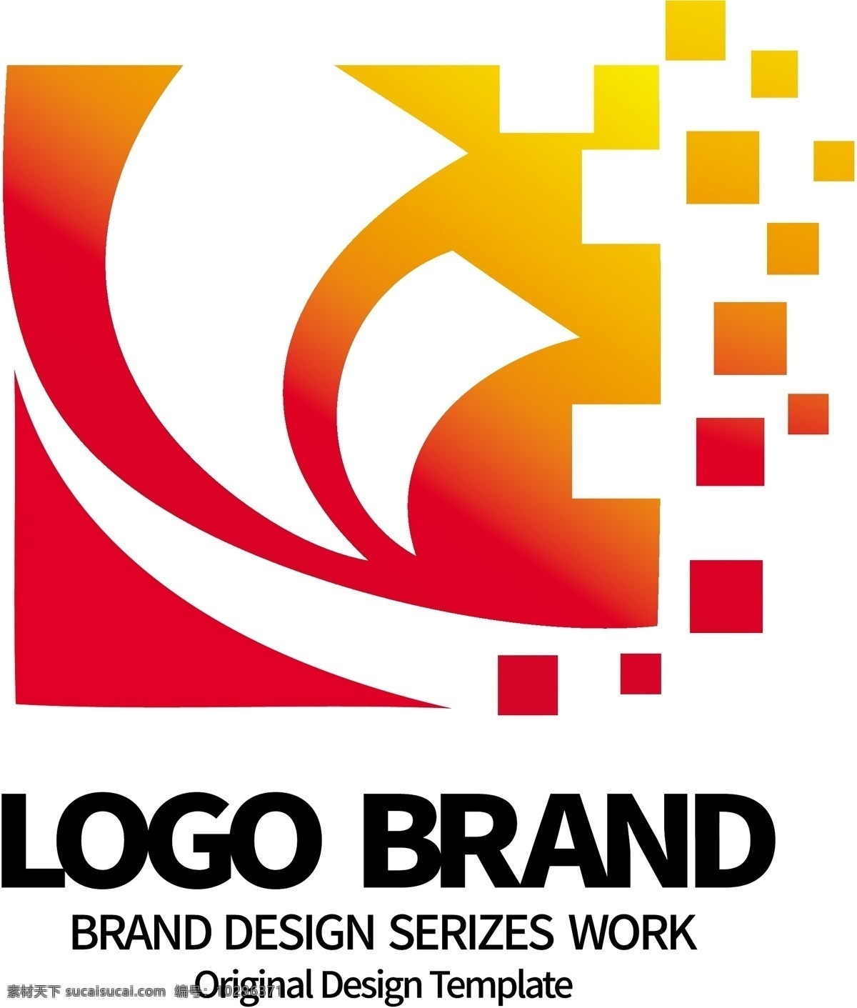 简约 红 黄 科技 色块 l 字母 公司 logo 标志 菜单图标 c 标志设计 字母l标志 公司标志设计 企业 会徽标志设计 企业标志设计