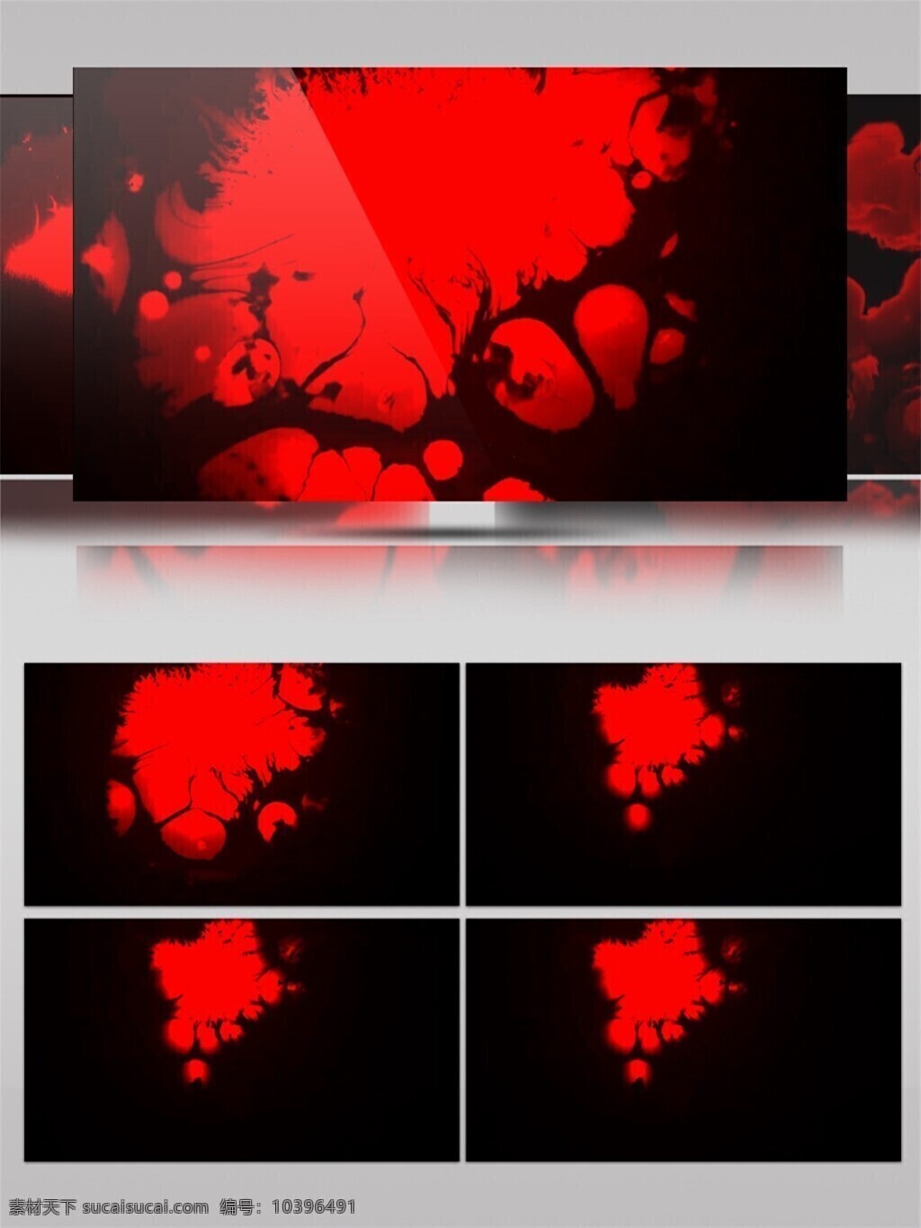 高清素材 光景素材 光束 红色 激光 唯美素材 星际 泡沫 动态 视频