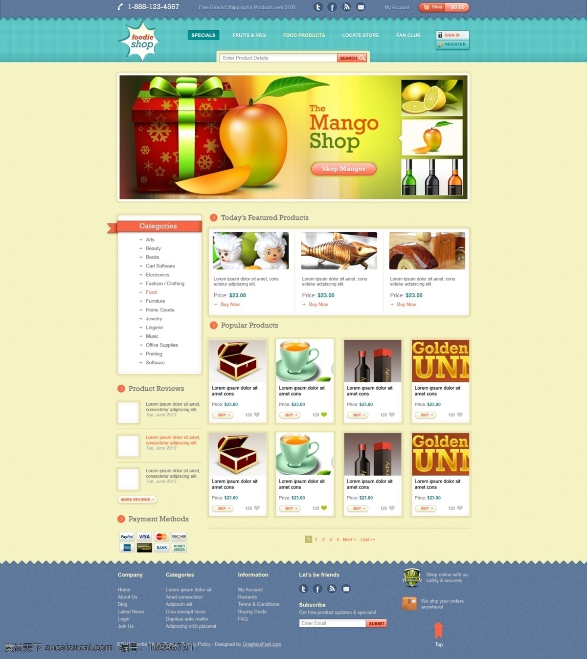 扁平 风格 网站 模板 分层 扁平化 黄色 主页 网页素材 网页模板