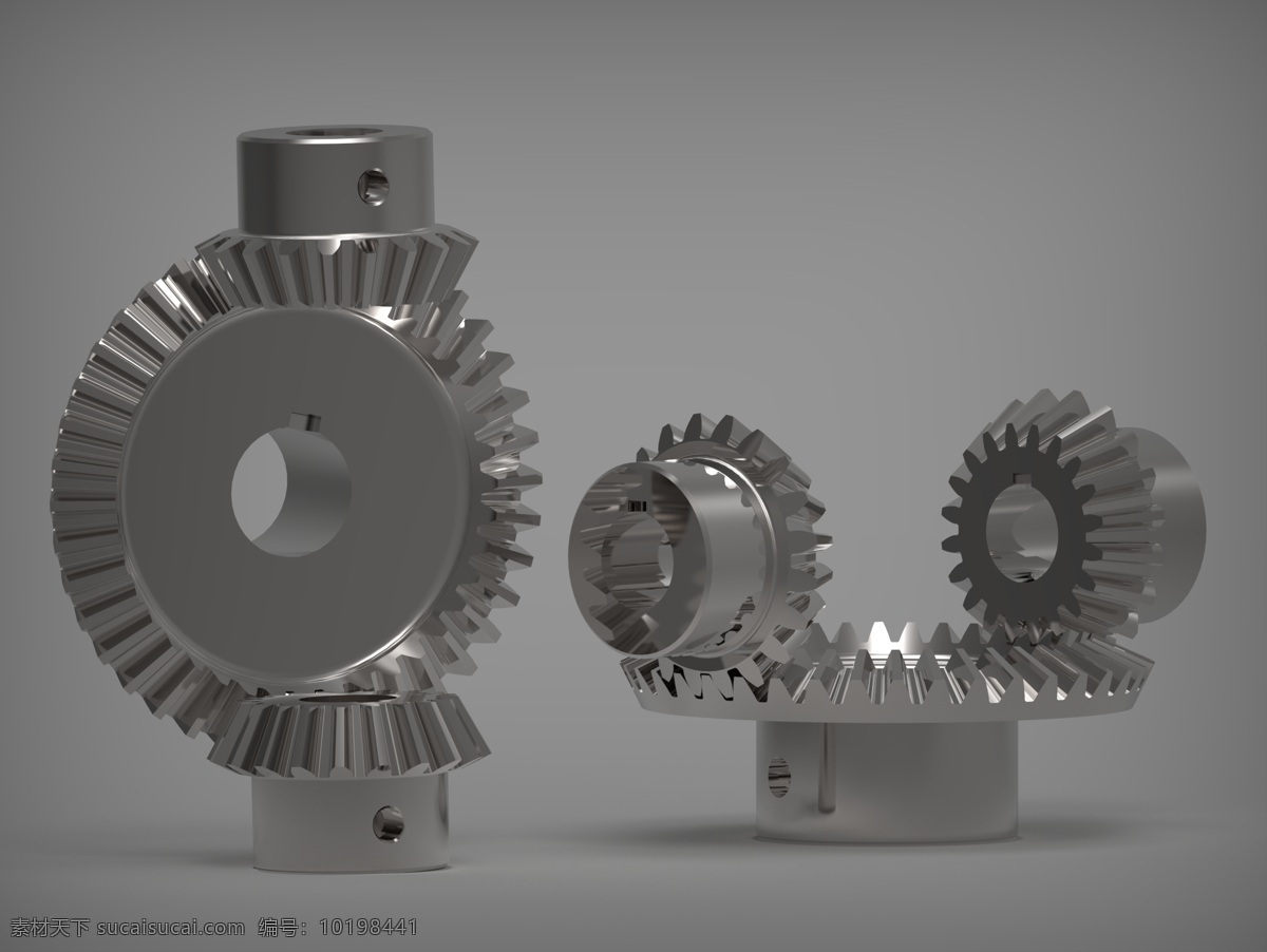 锥齿轮 组件 工具 机械设计 3d模型素材 电器模型