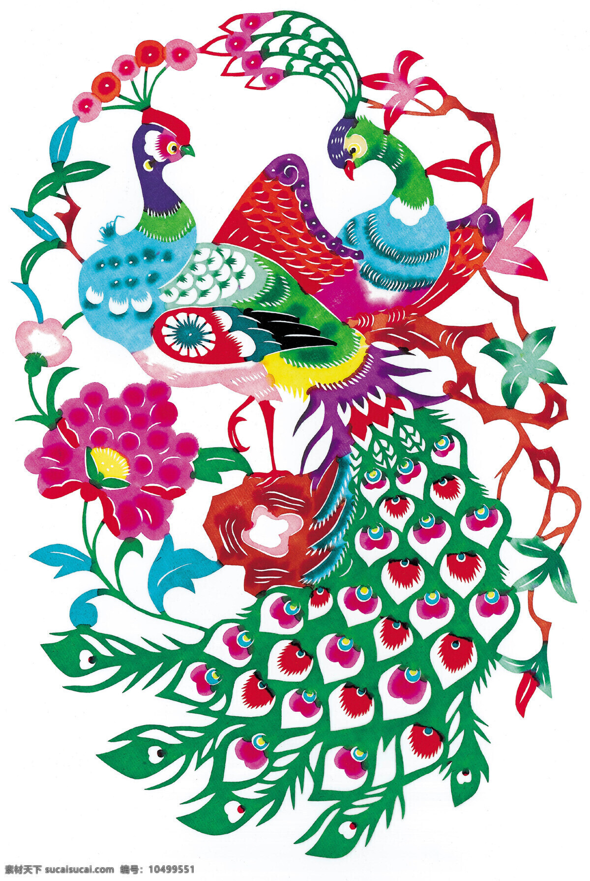 孔雀 剪纸 图案 孔雀剪纸 中国 风 古典 花纹 传统 剪纸艺术 民间剪纸艺术 民间画 文化艺术