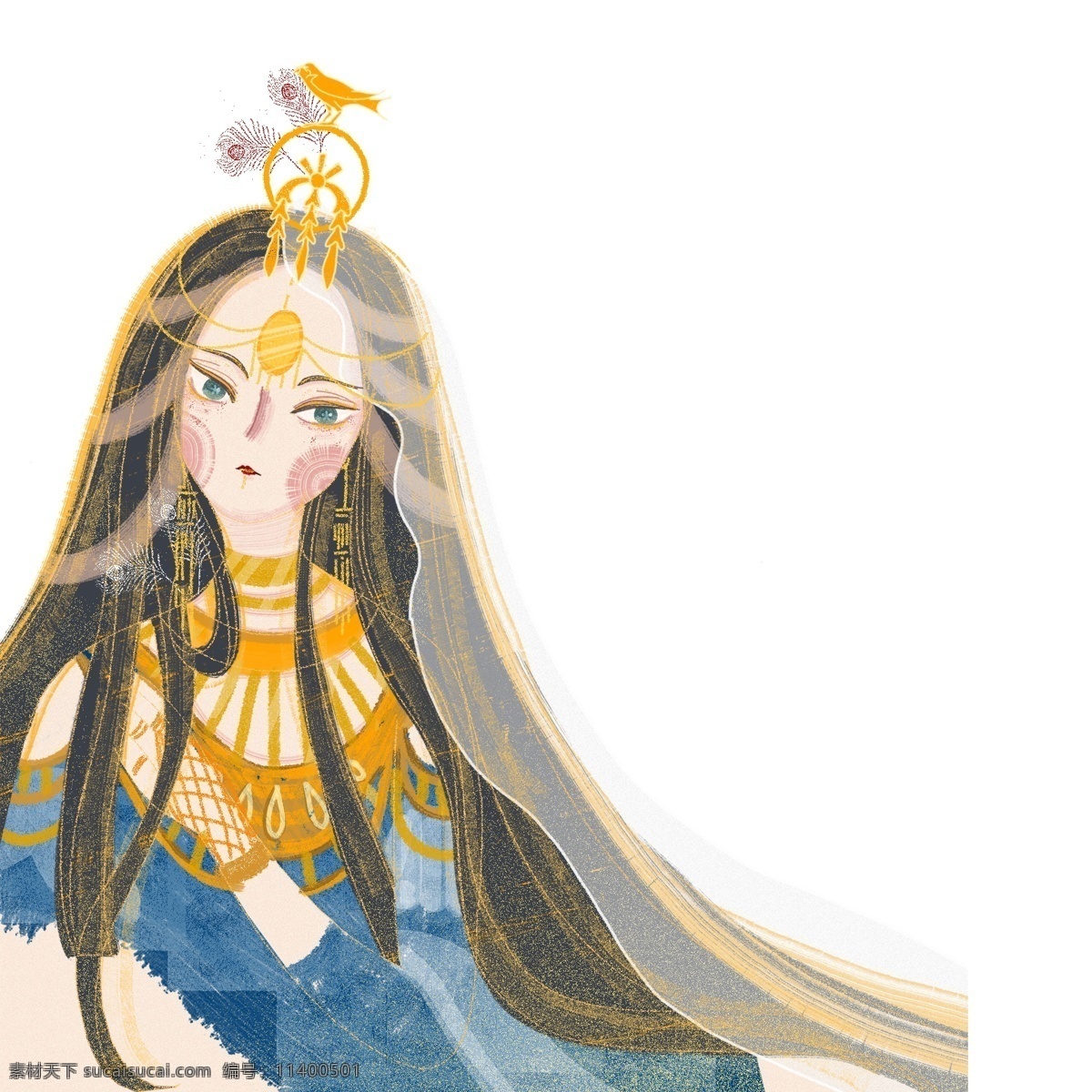 中国 风 神话 人物 女性 中国风 古装 女子 插画 手绘 女人 古代女人