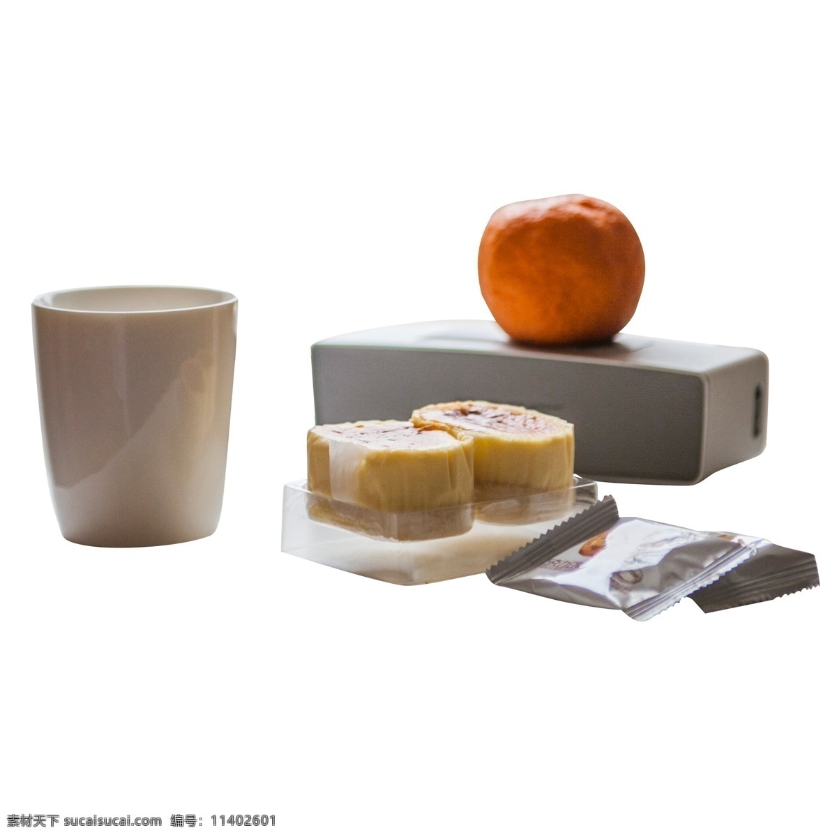 彩色 圆柱 水果 食物 元素 橘子 餐具 杯子 饼干 点心 美食 味道 吃的 圆润 盒子 包装 立体 好吃的