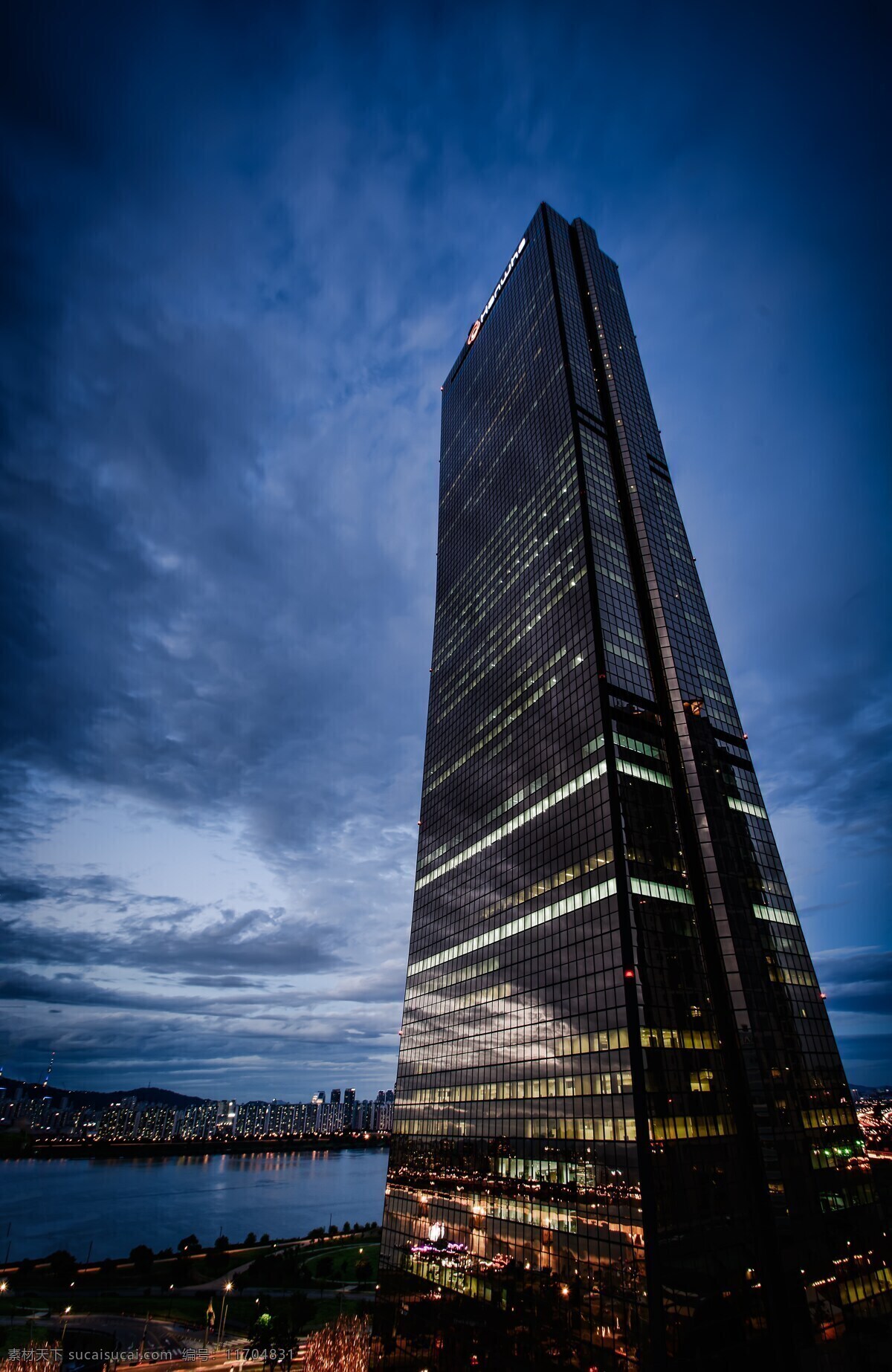 建筑 高楼 大厦 夜色 灯光 自然景观 建筑景观