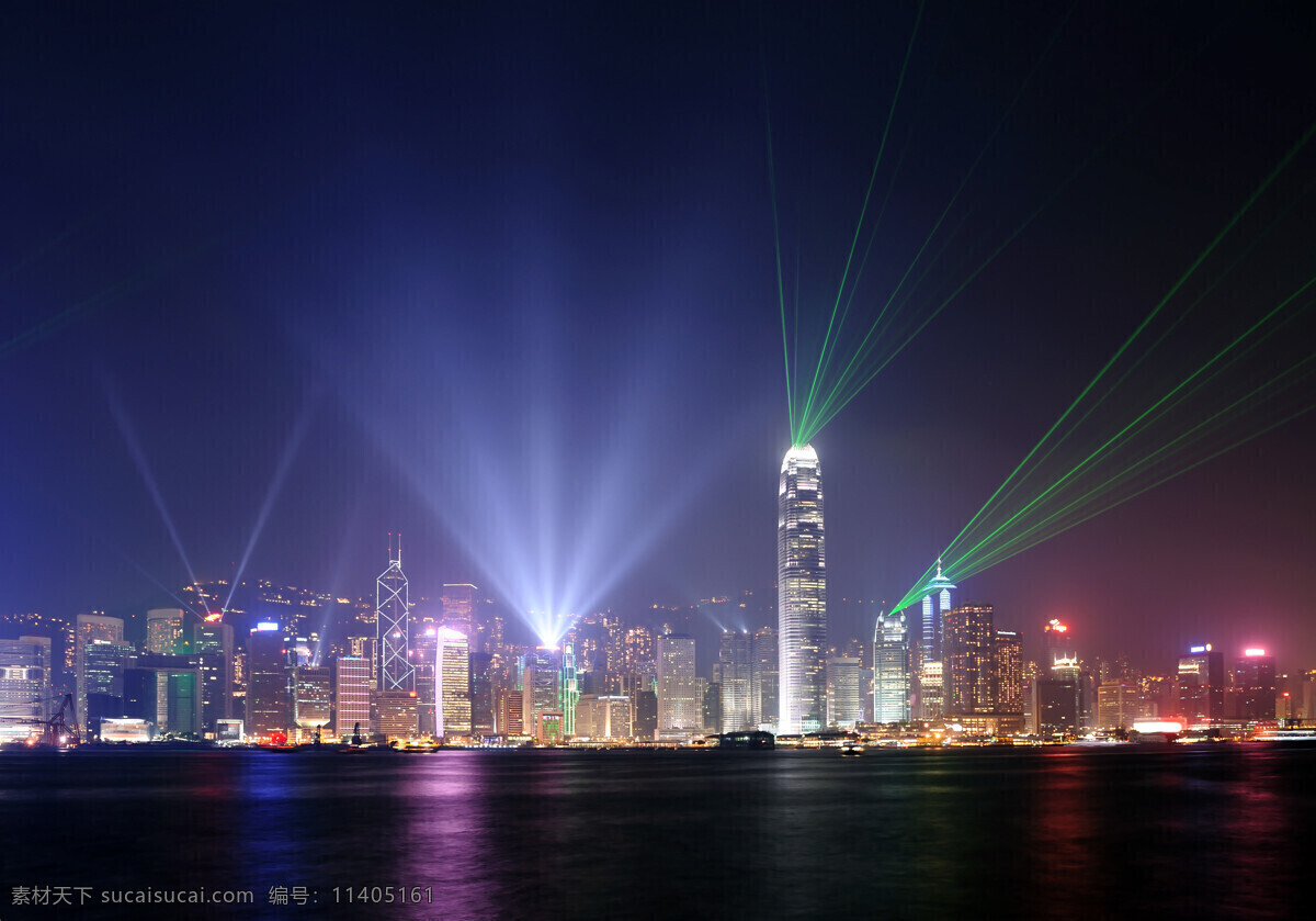 香港 夜景 维多利亚港 光线 海边 倒影 灯光 繁华 都市 壮观 建筑 楼房 高楼 大厦 摩天大楼 梦幻 景观 风光 美景 建筑摄影 建筑园林