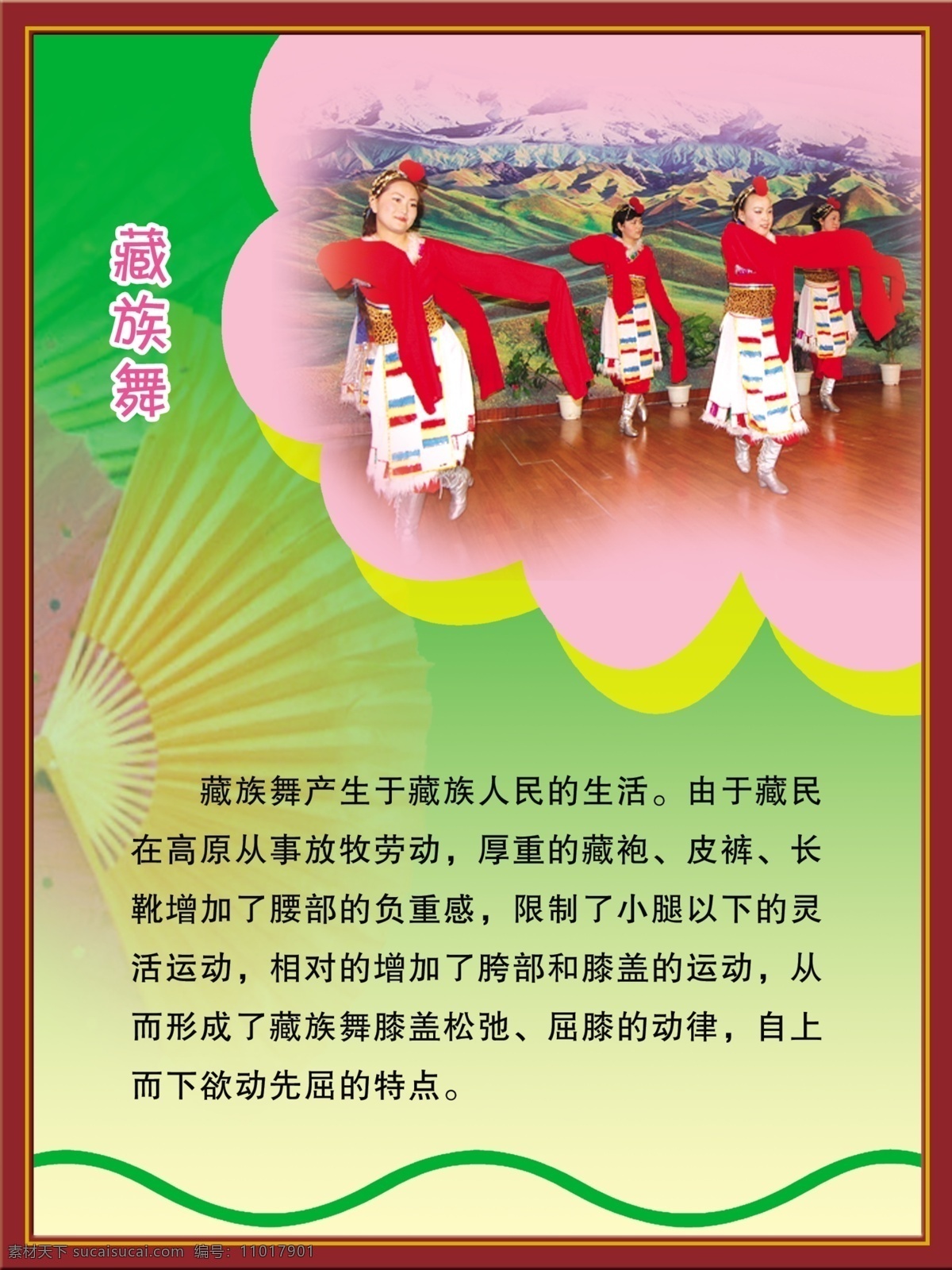 分层文件 广告设计模板 舞蹈 舞蹈宣传 舞蹈展板 源文件 展板 展板模板 藏族舞 舞蹈介绍 起源 psd源文件