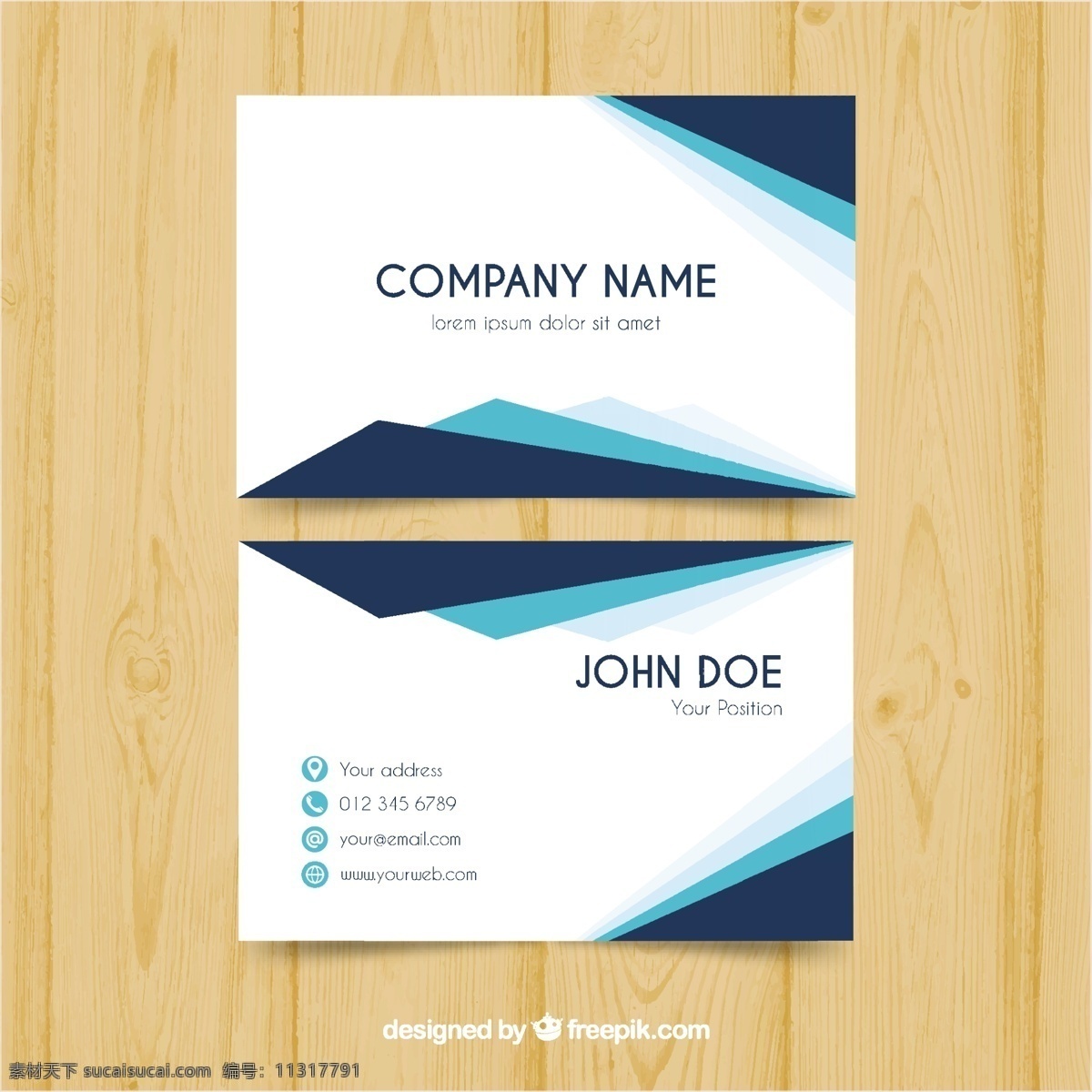 现代典雅名片 背景 标识 名片 商业 抽象 卡片 模板 蓝色 办公室 多边形 白色背景 展示 优雅 文具 公司 抽象标志 企业形象 品牌
