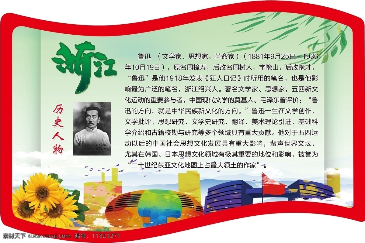 浙江 风土 人情 省份 人文 介绍 简介 历史人物 鲁迅 分层