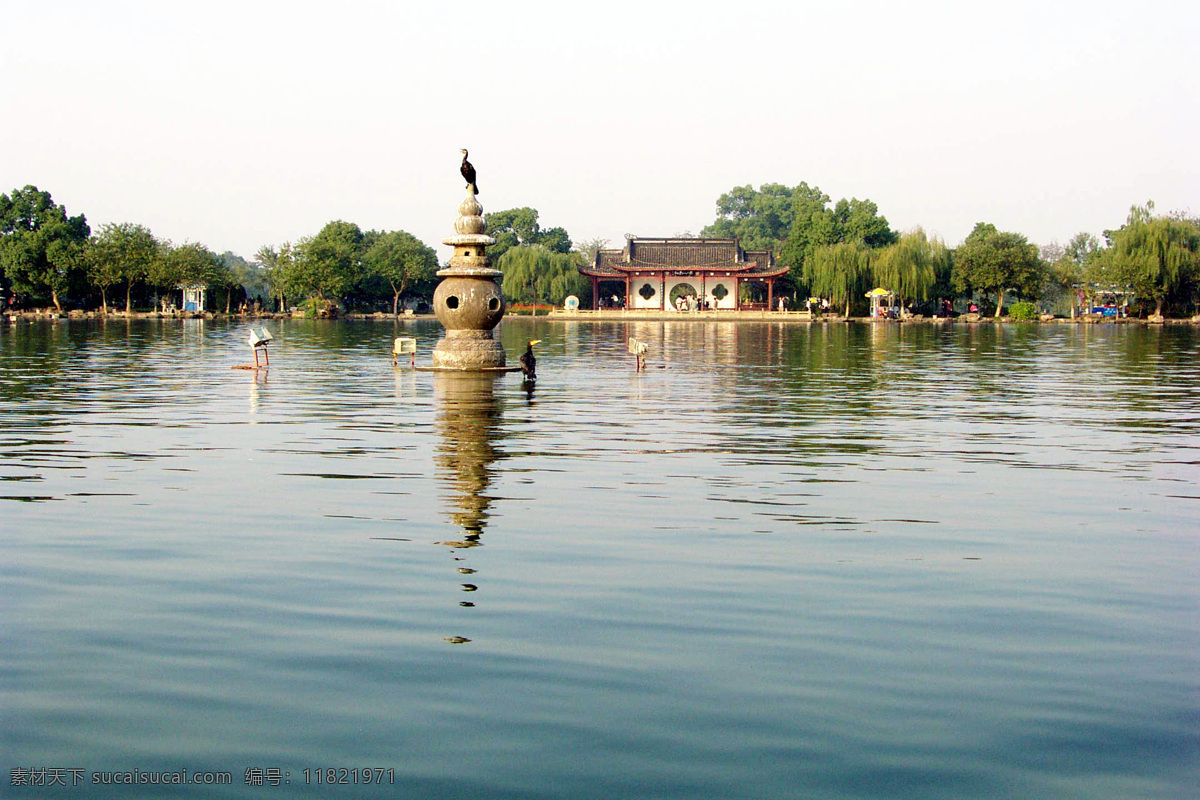 三潭印月 风景画 海服设计 旅游摄影 自然风景 西湖十景之一 装饰素材 山水风景画