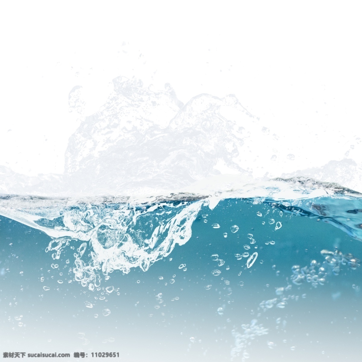 蓝色 水面 喷溅 水花 元素 气泡 浪花 蓝色水面 海浪 喷溅的水花 水效果 动感水花 水波 水滴 水泡 动感水纹