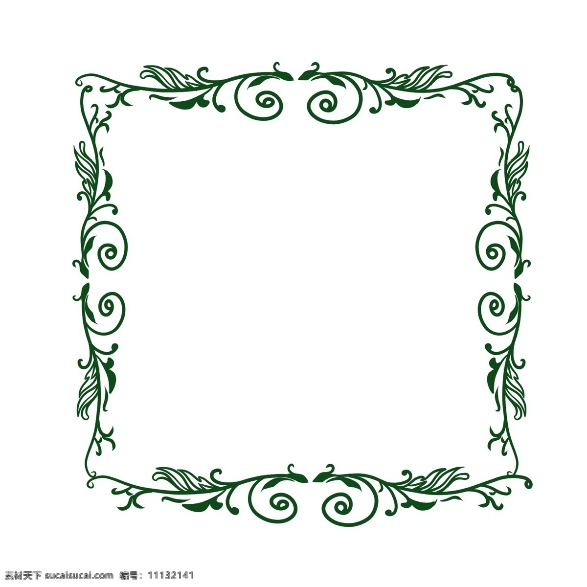 方形 绿色 欧式 边框 绿色边框 方形边框 绿色欧式边框 精美欧式边框 漂亮的边框 唯美边框