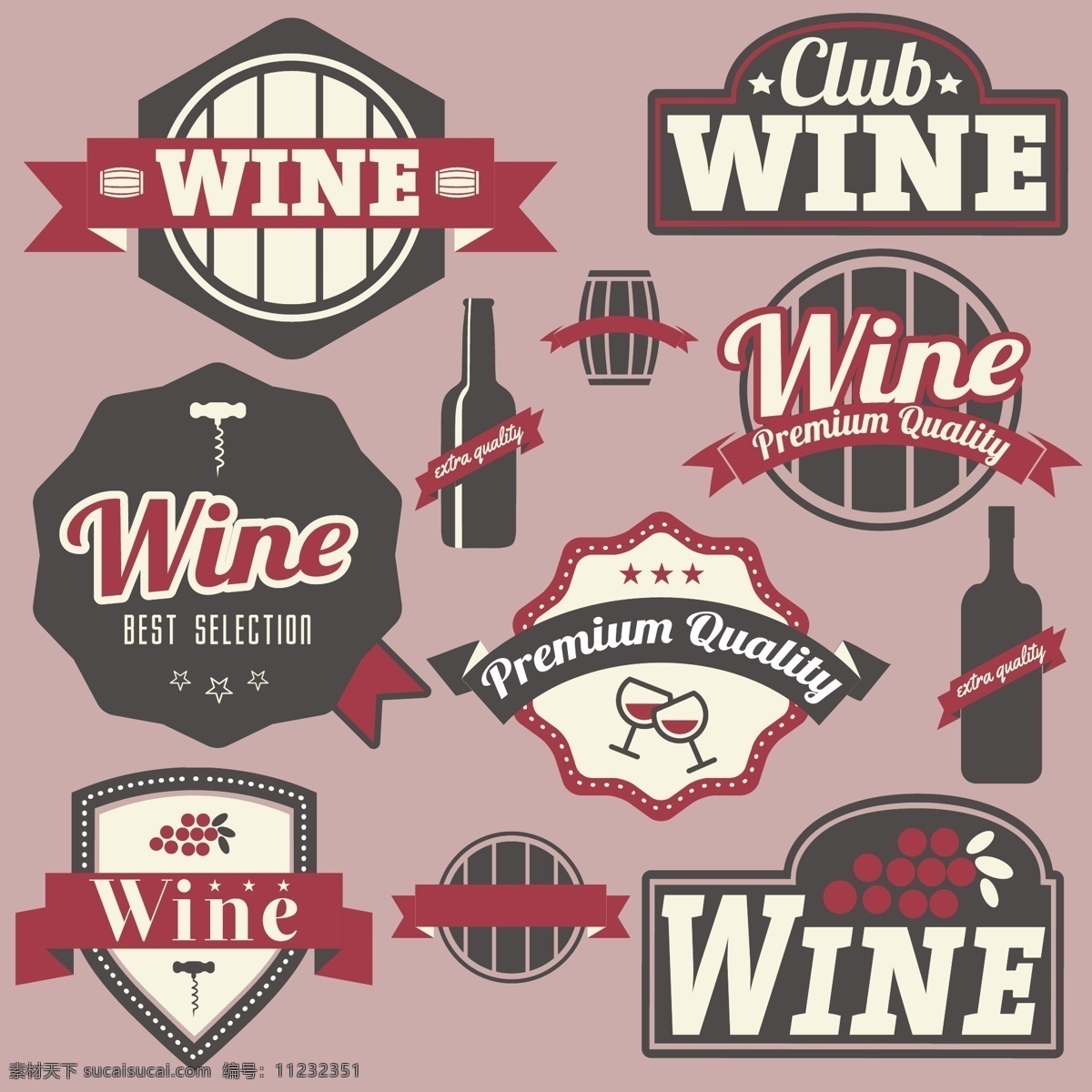 葡萄酒 标签 标志 徽章 酒 瓶 玻璃 饮料 列表 会徽 葡萄 酒杯 酒瓶 桶 葡萄酒标签 白色