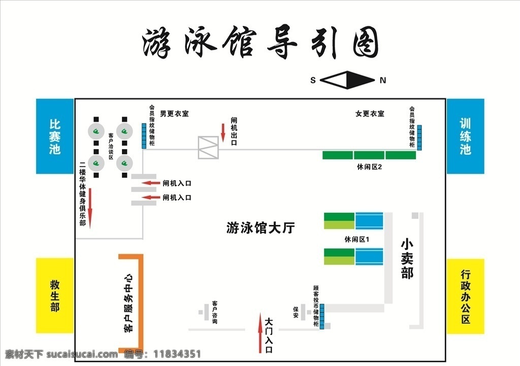 游泳馆导引图 游泳馆 导引图 平面图 示意图 游泳示意图 游泳导引图