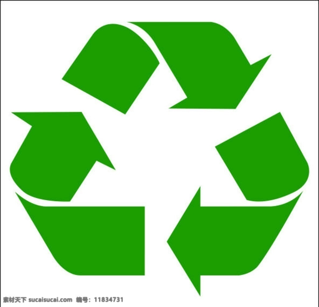 环保图标 回收 利用 环保 绿色 循环利用 垃圾回收 箭头