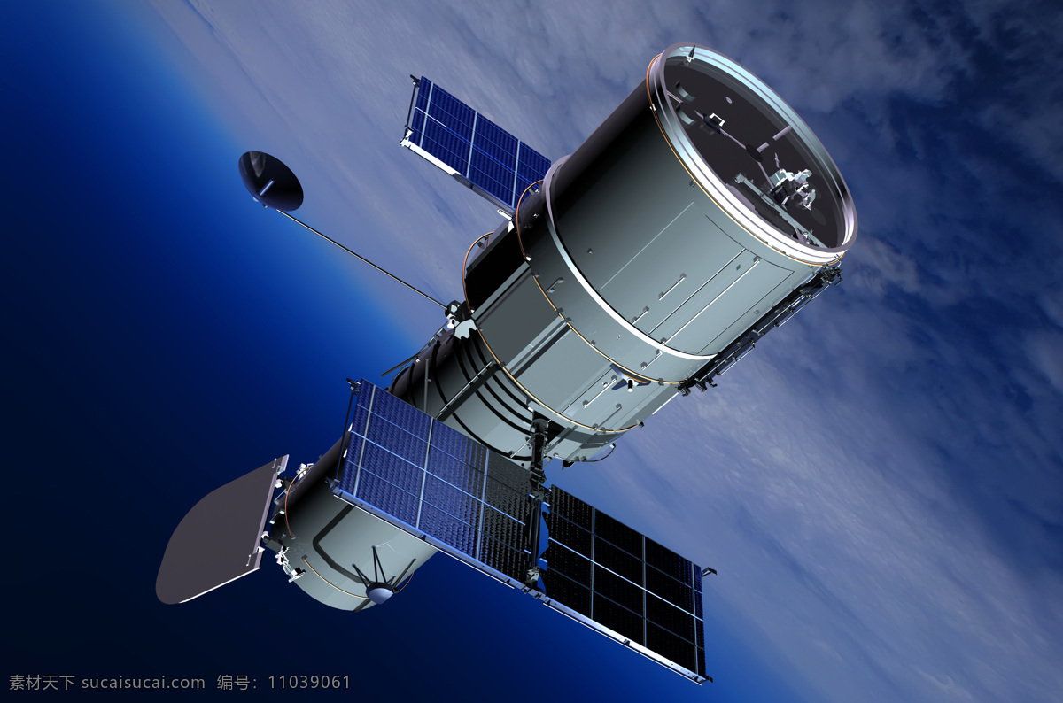 人造卫星 太空 中 太空飞船 宇宙飞船 宇宙 天文科学 航天 宇宙太空 现代科技 环境家居