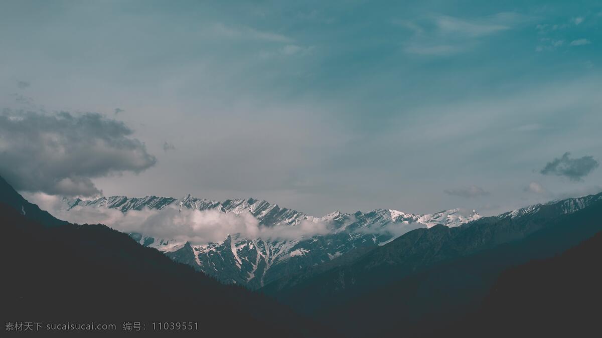 高山美景 高山 雪景 天空 美景 雪山 多娇江山 自然景观 自然风景
