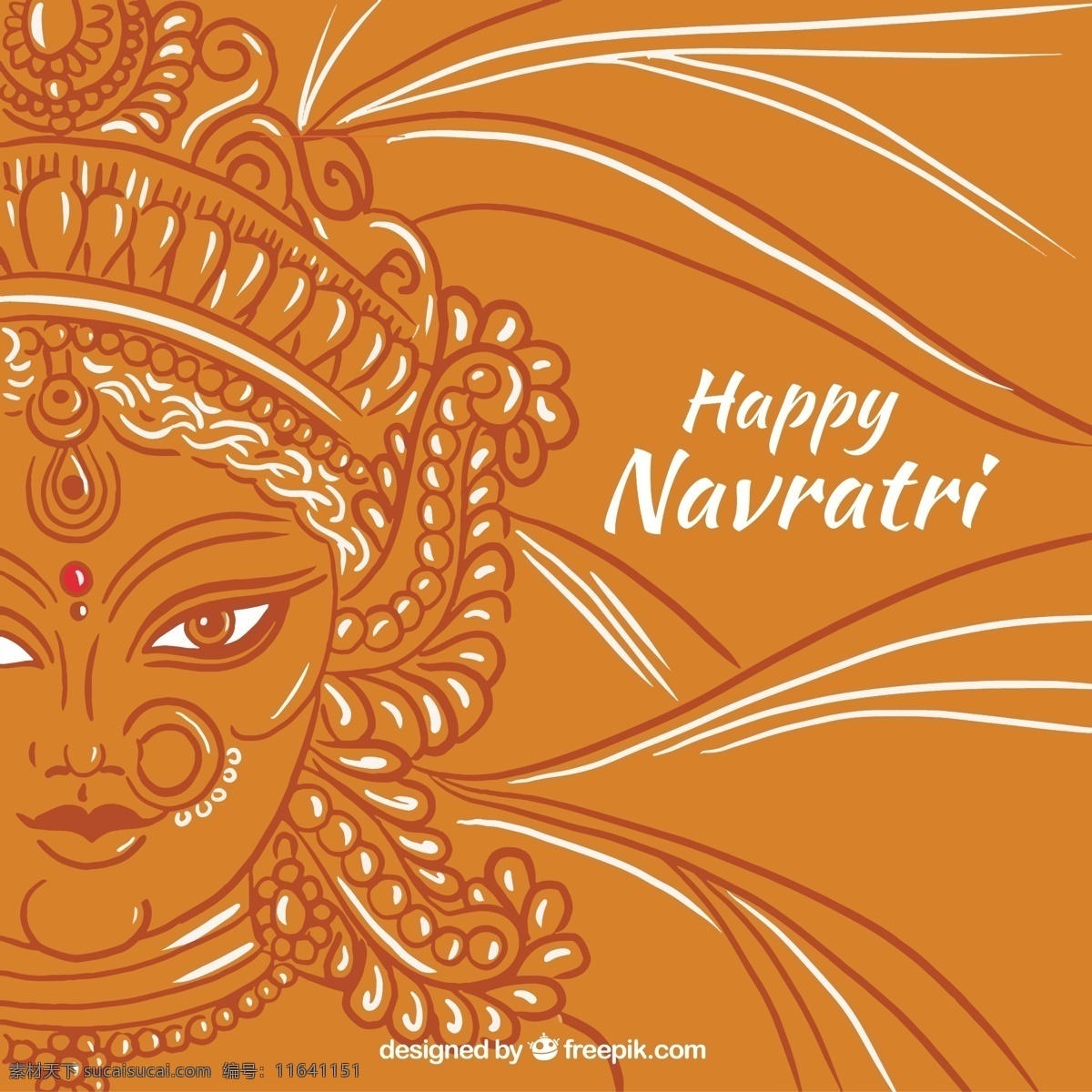 快乐 navratri 背景 杜 迦 脸 的背景下 一方面 手绘 高兴 庆祝 宗教 节日 印度 绘图 文化 传统 得出 印度教 精神 喜庆 素描 写生