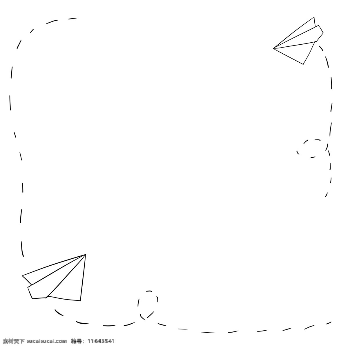 儿童节 纸 飞机 边框 免 扣 纸飞机 飞机边框