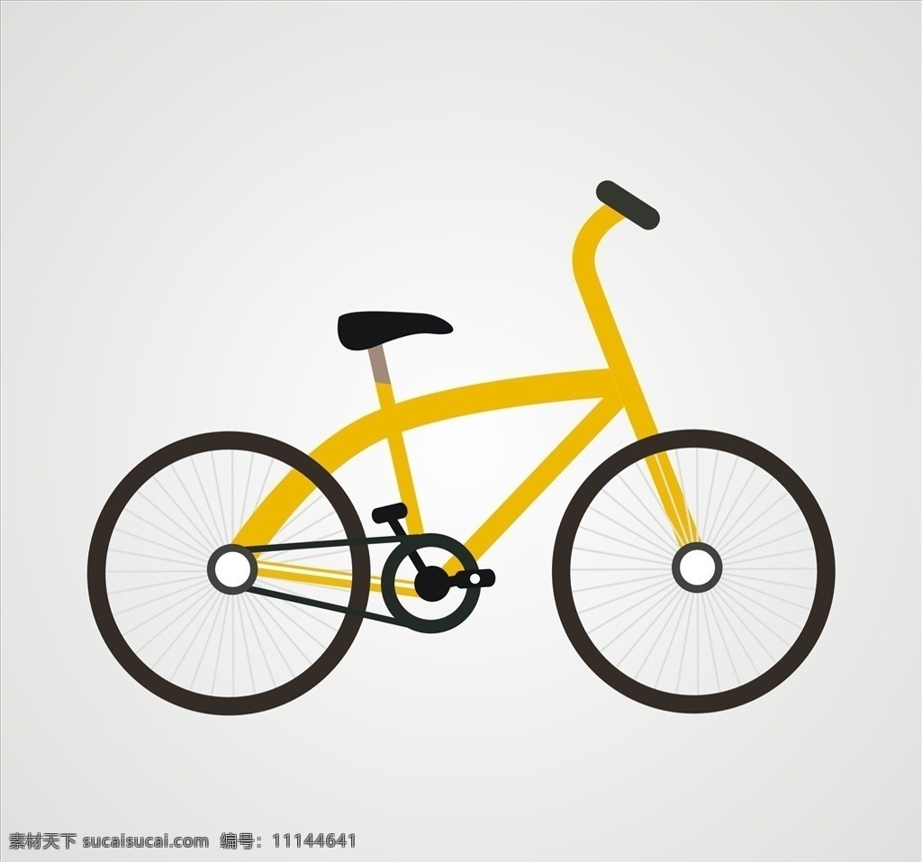 自行车图片 自行车 脚踏车 矢量自行车 卡通自行车 交通 交通工具 卡通设计