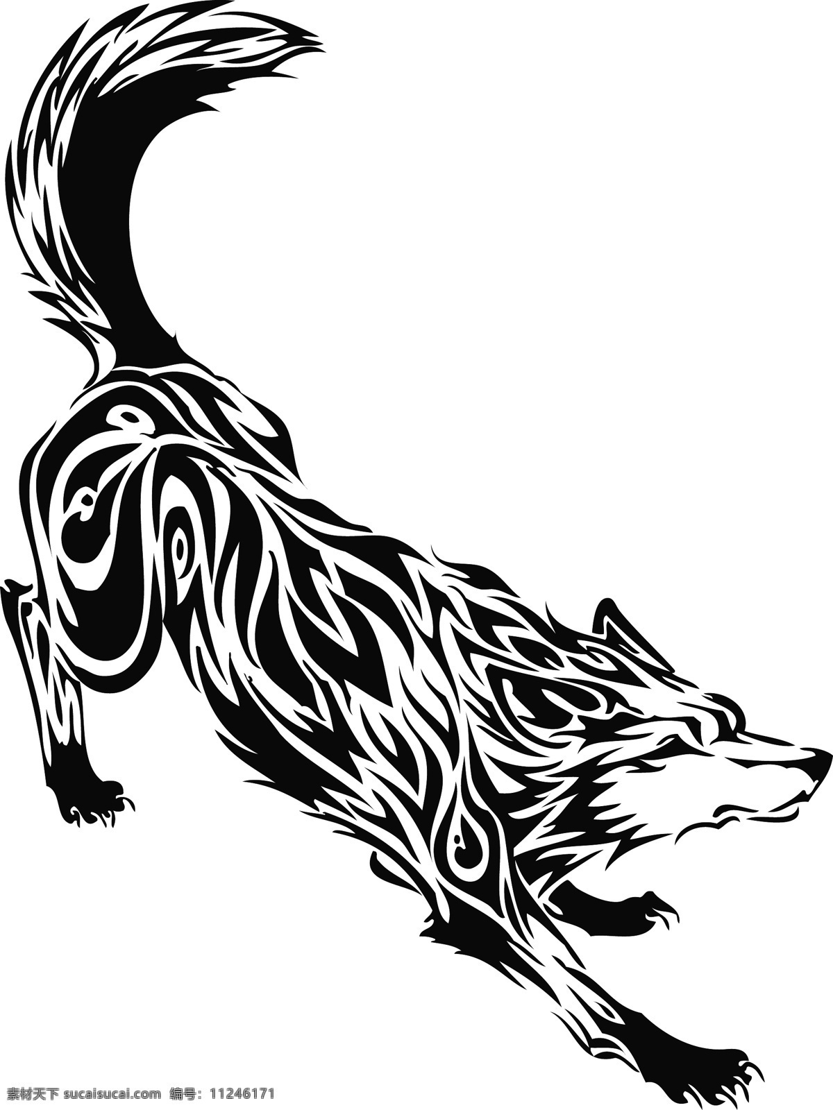 野狼 狼 动物 大灰狼 卡通动物 野生动物 生物世界 矢量