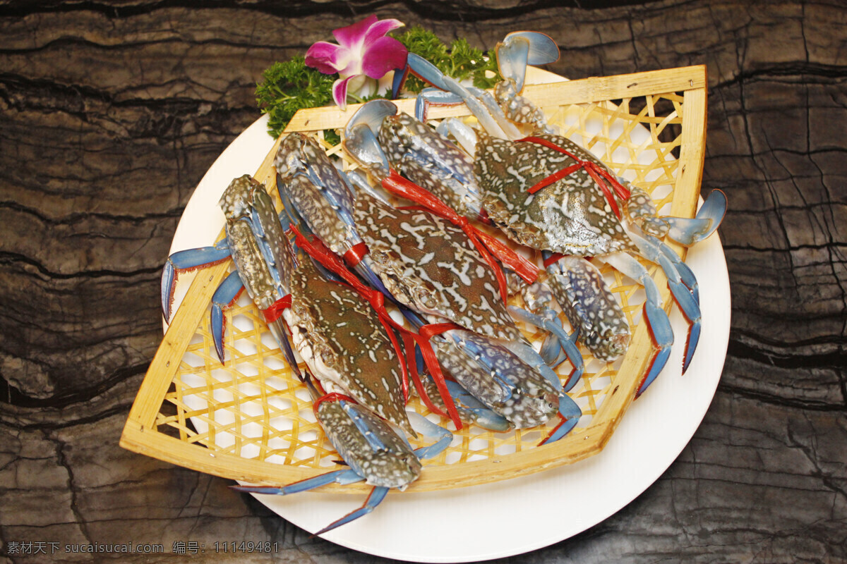 花蟹 海鲜 传统美食 餐饮美食
