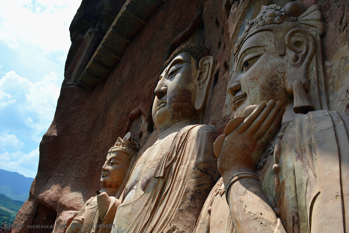 旅游摄影 旅游 人文景观 风景名胜 西部旅游 西部风光 高原风光 甘肃 甘肃风光 甘肃旅游 甘肃摄影 麦积山 甘肃麦积山 天水麦积山 天水 天水风景 麦积山石窟 麦积山佛像 麦积山大佛 麦积山雕塑 宗教 佛教 佛教石窟