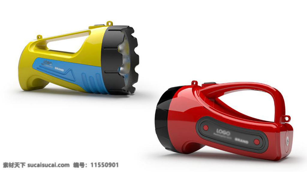 黄色 红色 办公 手电筒 产品 创意 个性 家用电器