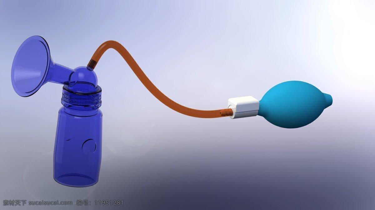 牛奶 瓶 乳腺 泵 3d模型素材 其他3d模型