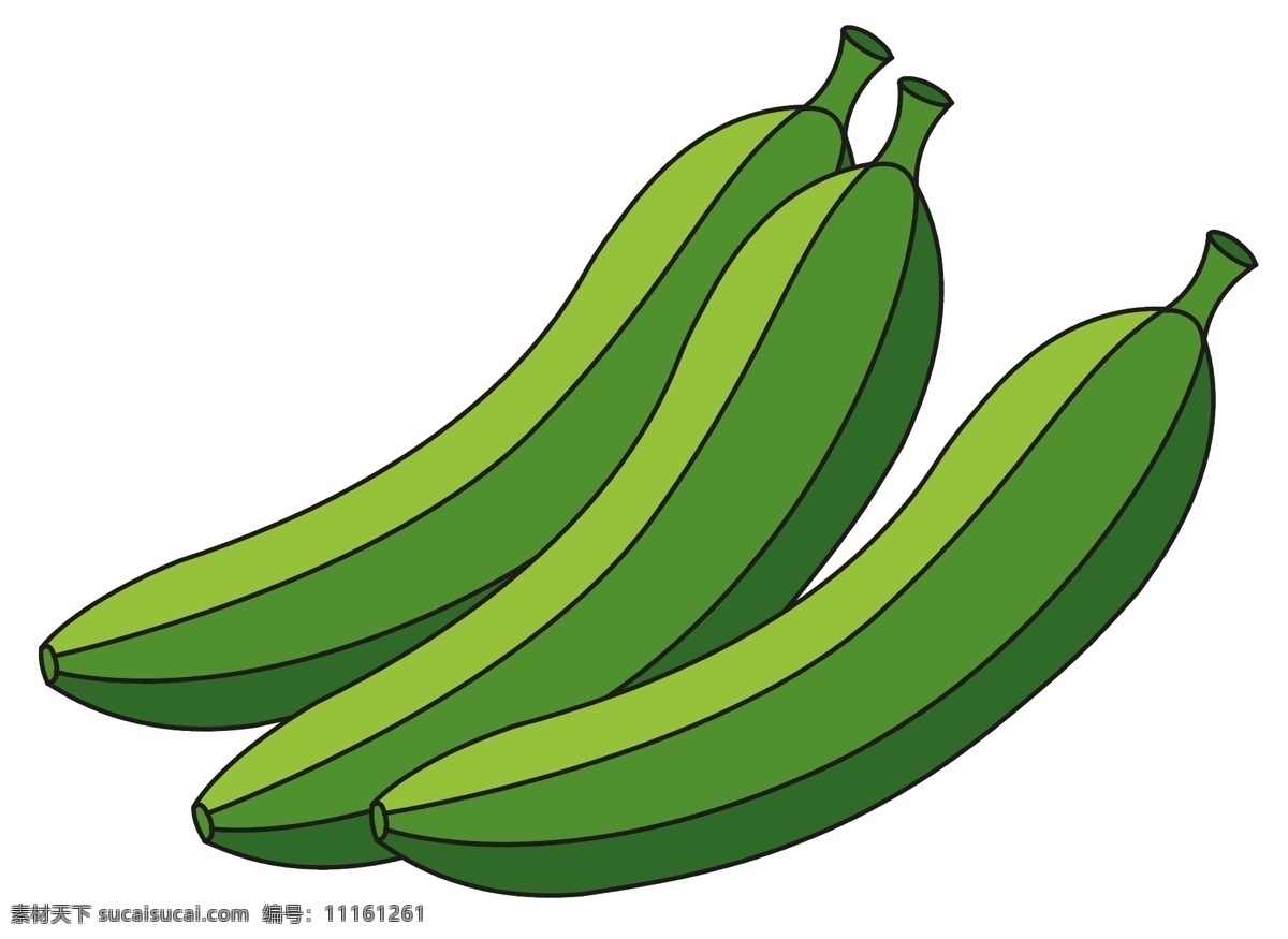 绿香蕉 白色