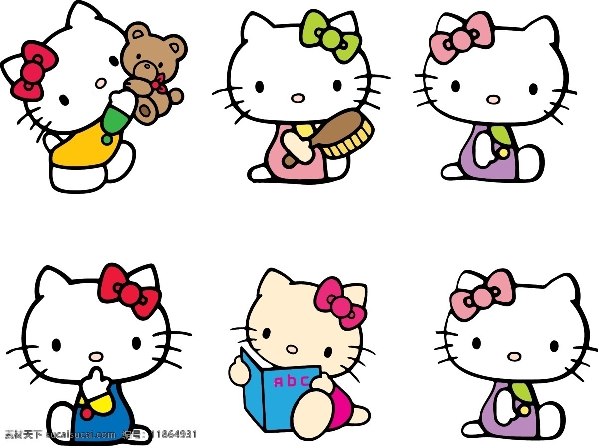 kitty猫 猫 kitty 小猫 卡通猫 服装设计 图案 英文字母 烫钻 彩钻 贴布绣 可爱动物 可爱 儿童 女童装 男童装 儿童图集 卡通设计 矢量