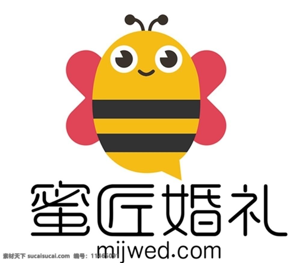 蜜匠婚礼 蜜匠logo 矢量logo 婚礼logo mijwed 蜜蜂 矢量蜜蜂 蜜蜂logo 可爱蜜蜂 logo设计