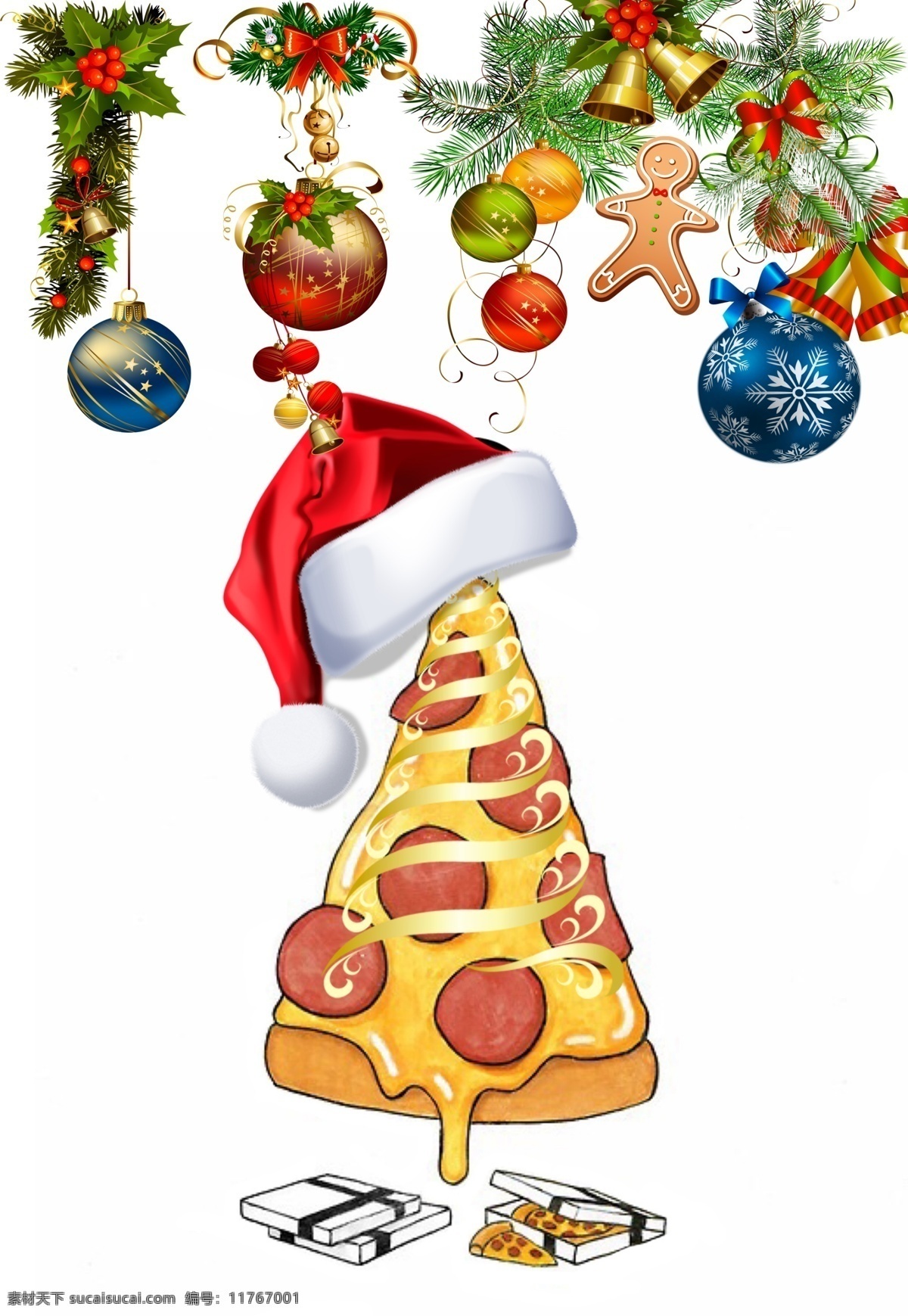 圣诞节 披萨 美食 铃铛 圣诞 帽 海报 蝴蝶结 节日素材 礼包 礼盒 礼物 圣诞节快乐 圣诞节素材 圣诞老人 圣诞帽