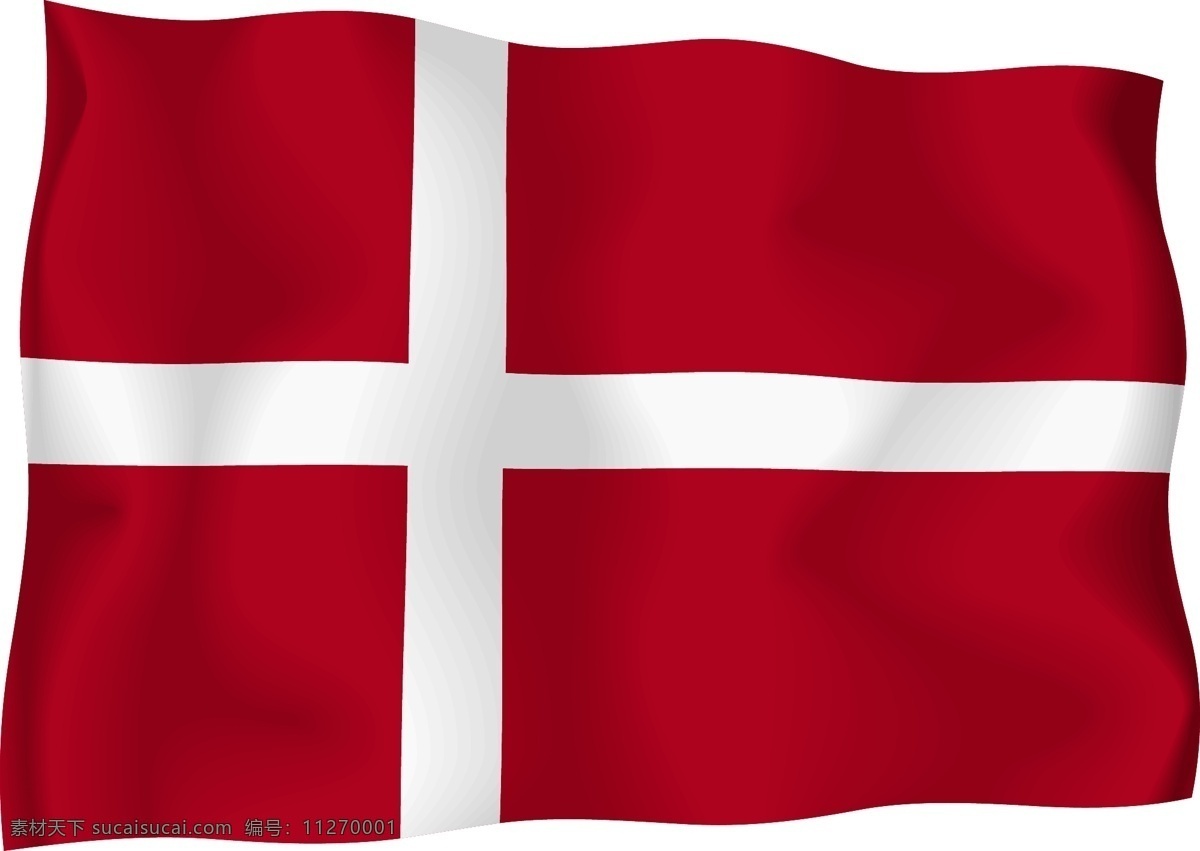 丹麦国旗矢量 丹麦 国旗 矢量 白色