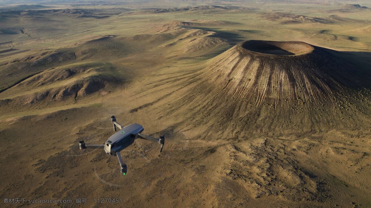 无人机 飞行 科技 山地 风景 现代科技 科学研究
