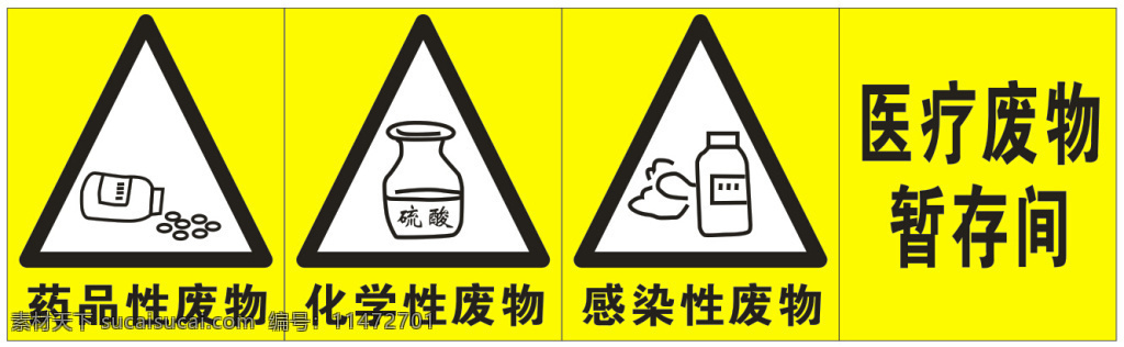 感染性废物 药品性废物 化学性废物 医疗废物 医院 黄色