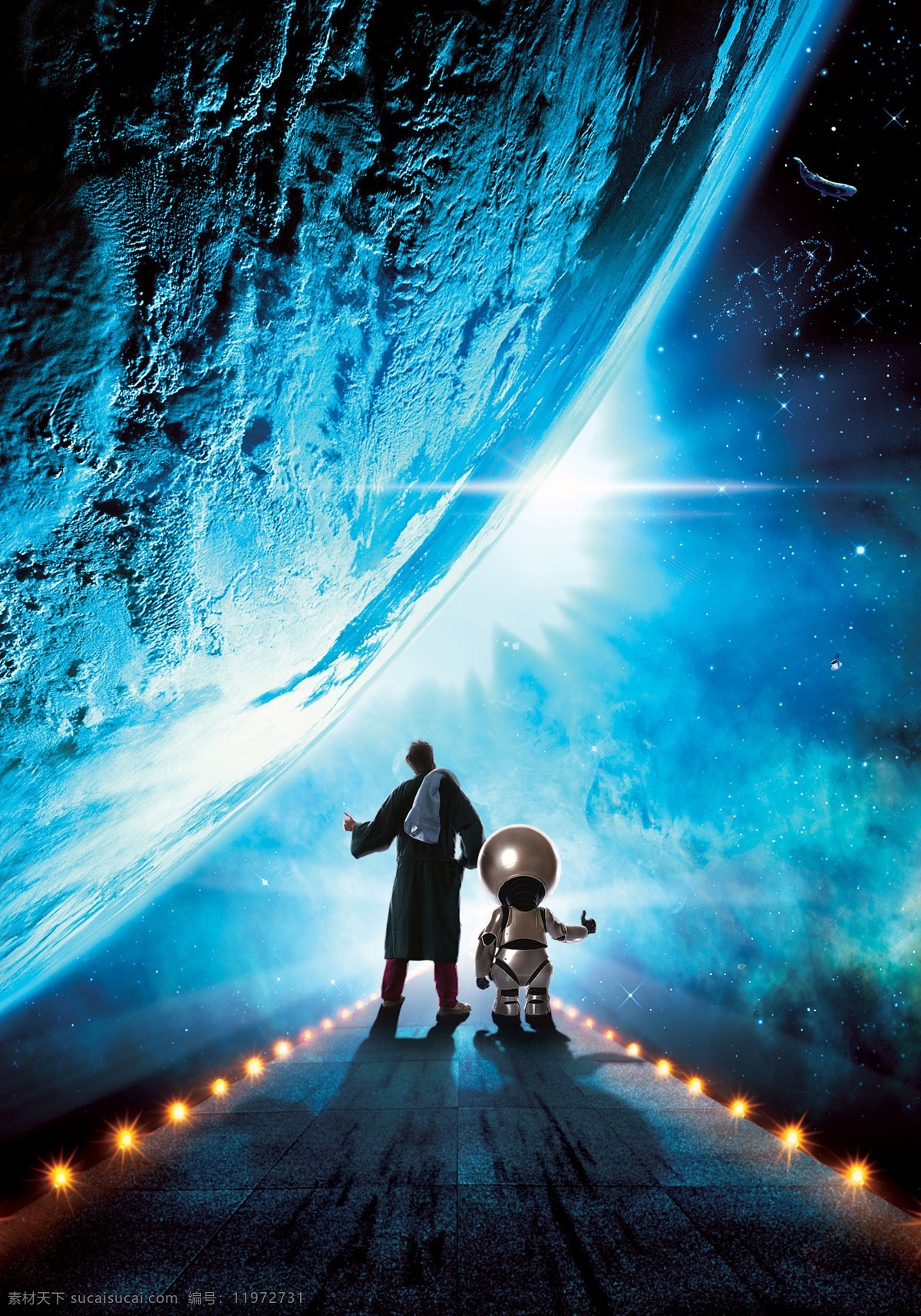银河系 漫游 指南 星际奇航 机器人 科幻 电影 电影海报 电影海报素材 文化艺术 影视娱乐
