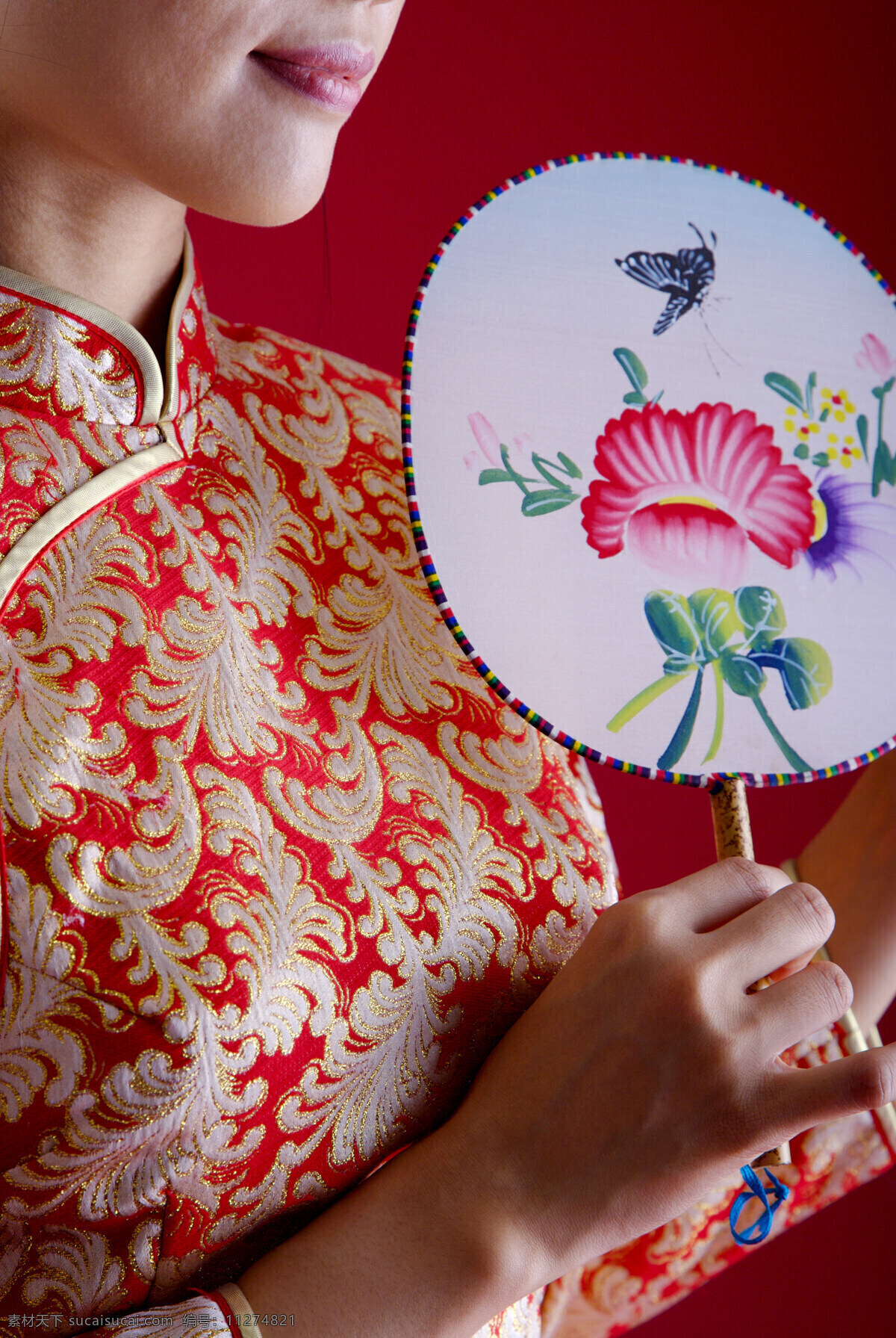 中国旗袍 中国风 中国元素 旗袍 古典 文化艺术 摄影图库