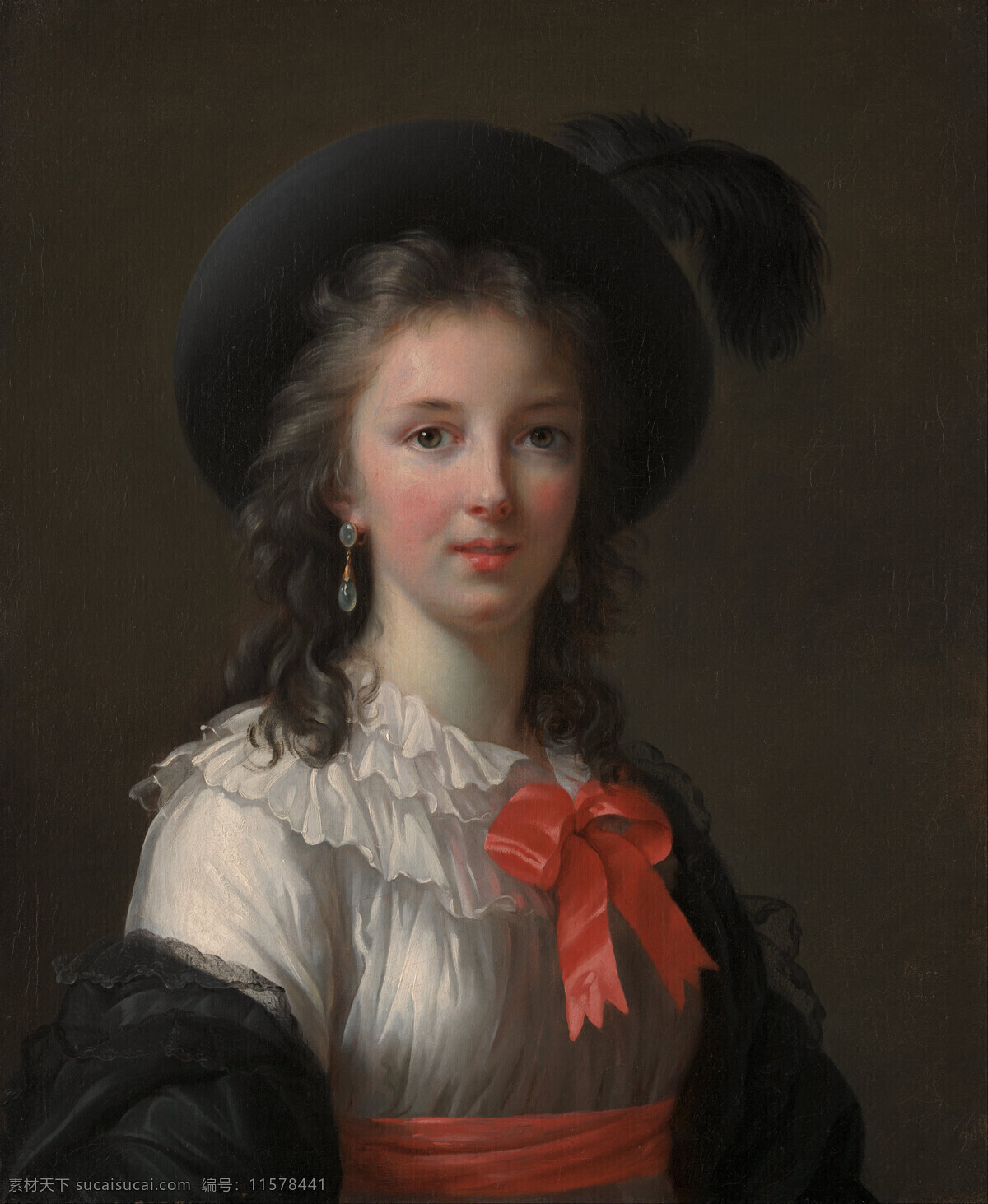 古典油画 绘画书法 文化艺术 油画 伊莉莎白 路易丝 维格 勒布隆 夫人 法国 著名 女画家 洛可可时代 宫庭画家 1755年 1842年 自画像 装饰素材