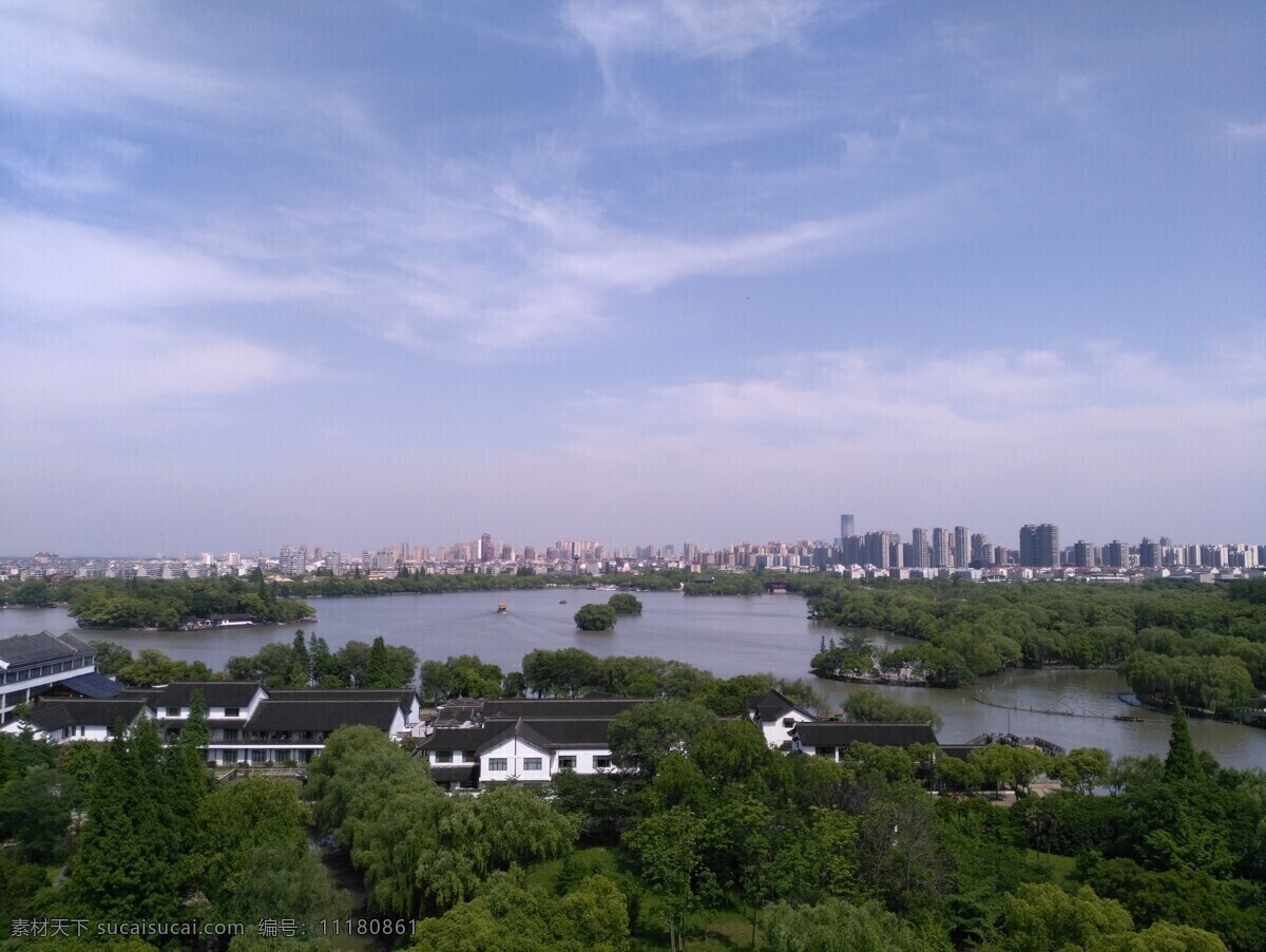 南湖一览 伍相祠 南湖 塔顶 嘉兴 一览 旅游摄影 自然风景