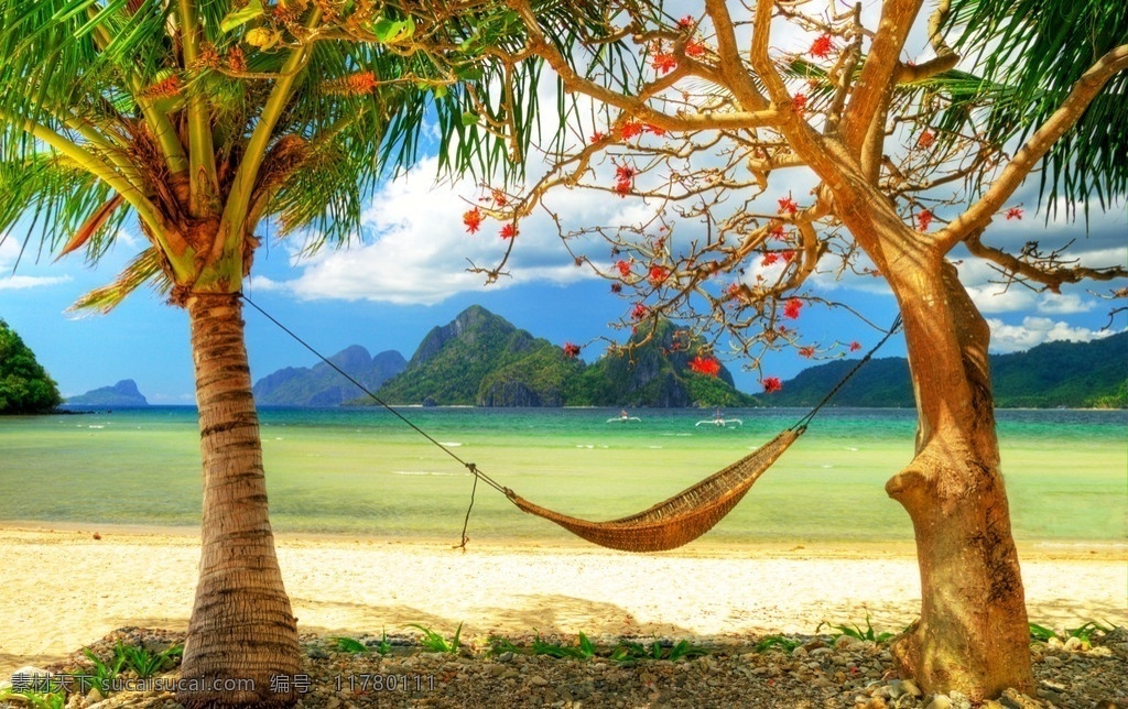 热带海滩 海边风景 海边 蓝天 白云 大海 海滩 树木 沙滩 海水 碧海蓝天 沙子 旅游 度假 巴厘岛 椰树 自然风景 自然景观 自然风景系列