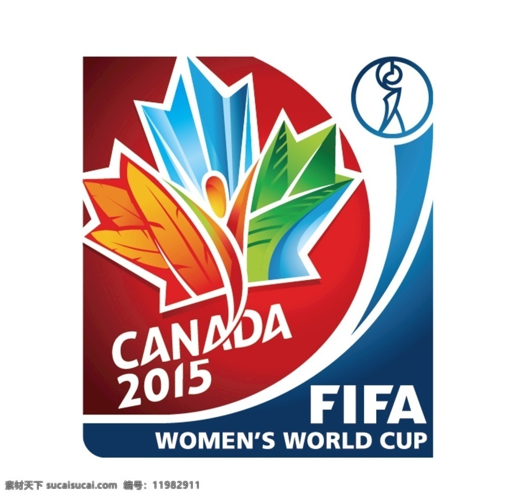 2015 加拿大女足 世界杯 徽标 加拿大 女足 logo 标志 标识 会徽 女子 足球队 fifa canada 运动会徽 标志图标 公共标识标志