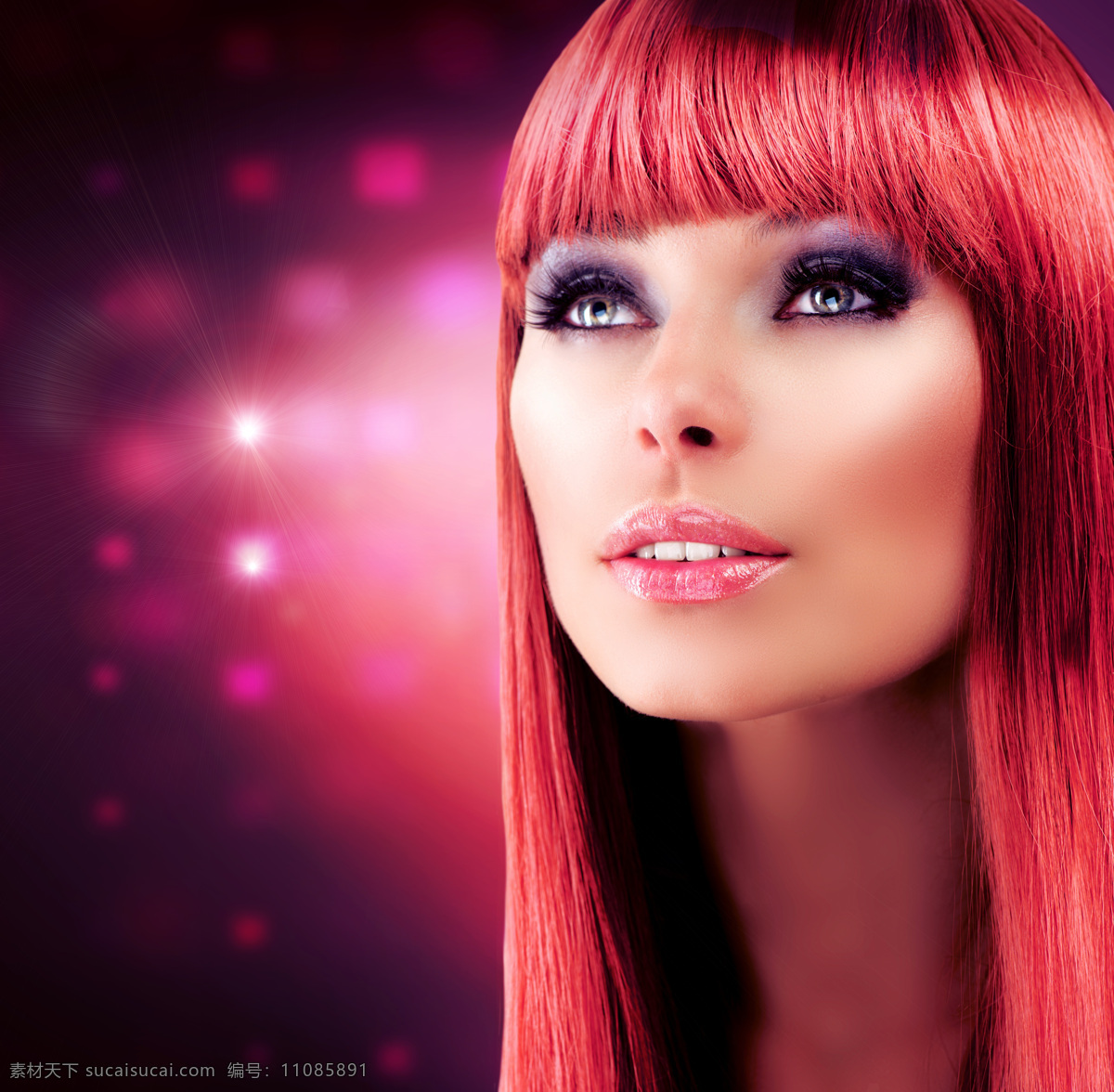红 发 美女 红发 美发 美容 女人 美女摄影 人物素材 美女图片 人物图片