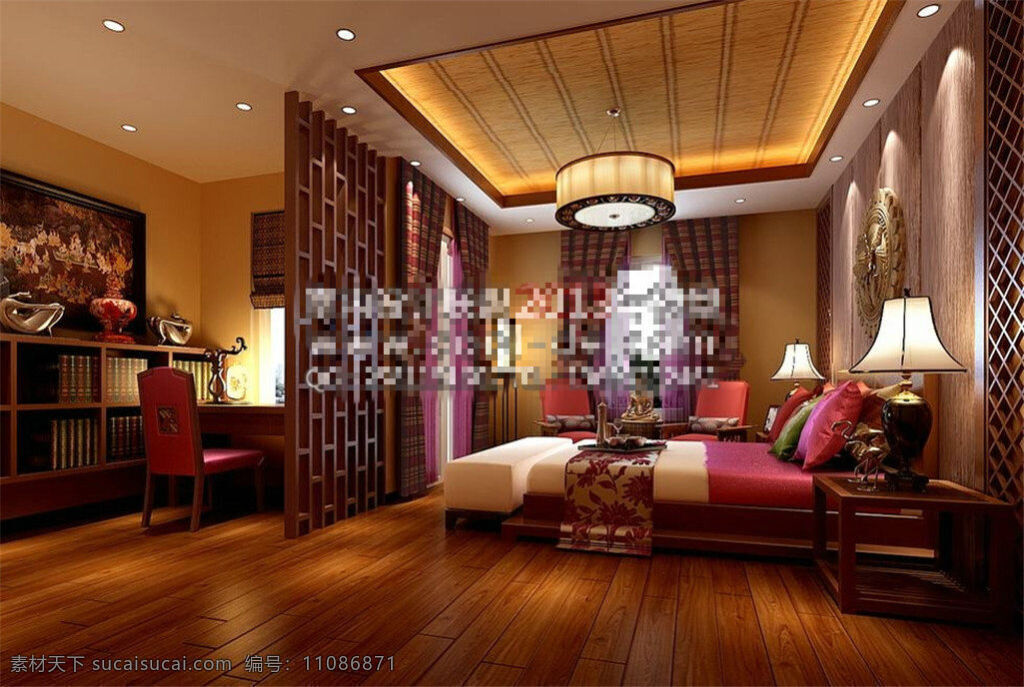 中式 风格 模型 建筑装饰 3dmax 客厅装饰 室内装饰 装饰客厅 3d 装饰 max 黑色