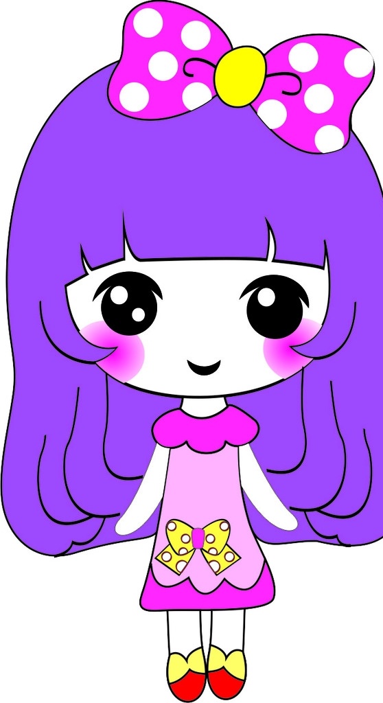 紫薇卡通姑娘 精美 高清 卡通 紫薇 姑娘 动漫动画 动漫人物