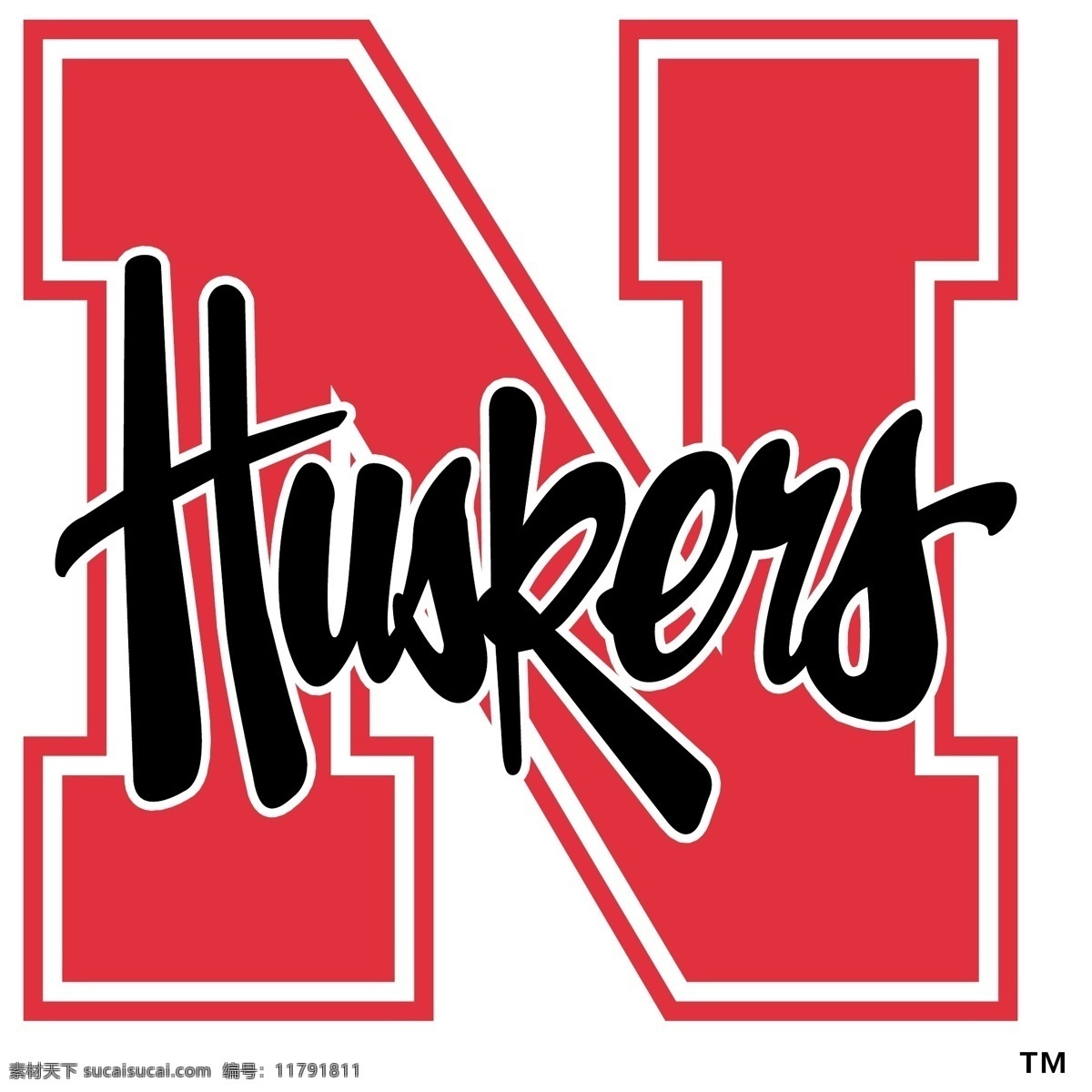 内布拉斯加州 玉米 huskers 标识 公司 免费 品牌 品牌标识 商标 矢量标志下载 免费矢量标识 矢量 psd源文件 logo设计