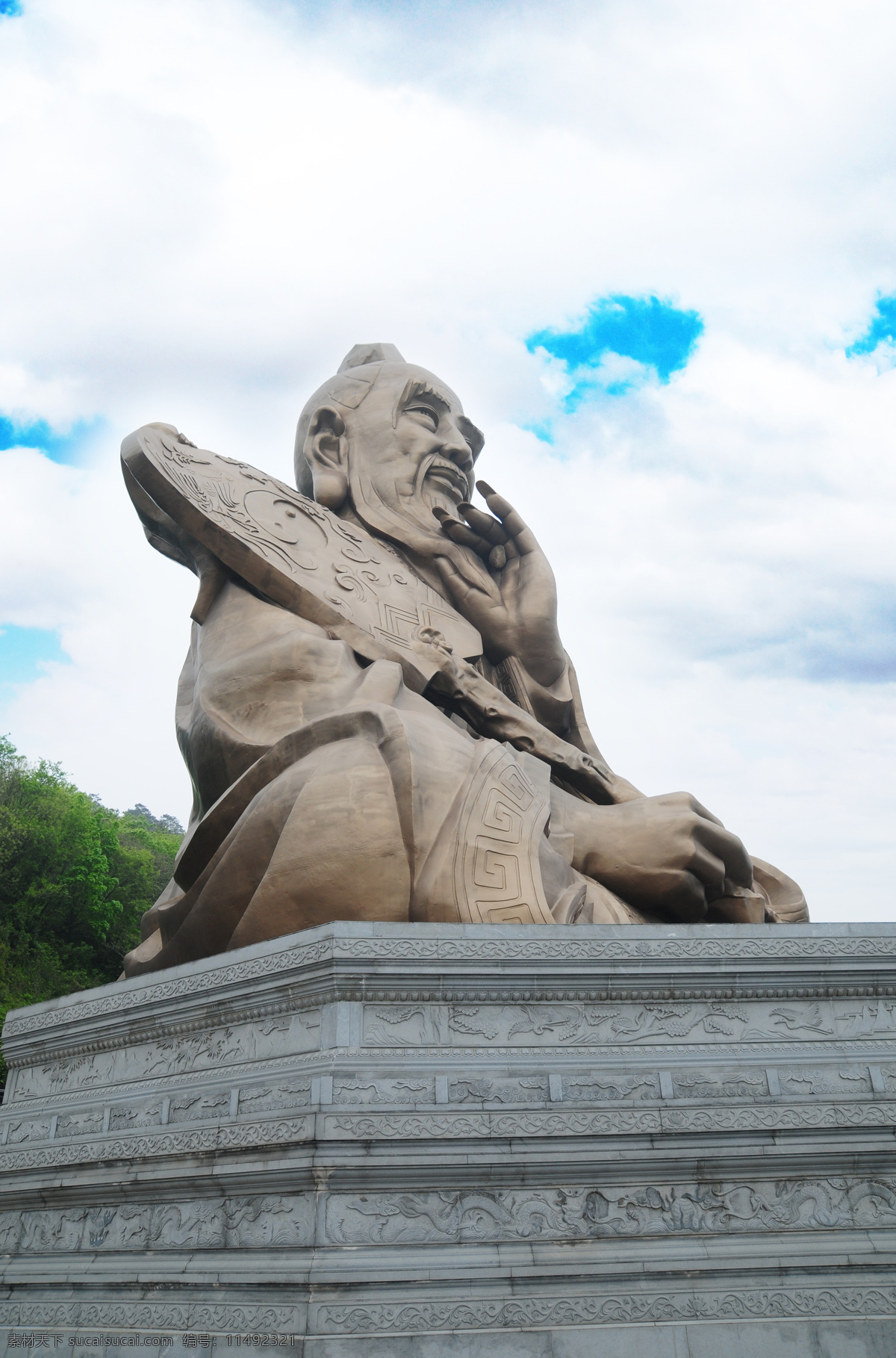 茅山 老子铜像 古建筑 设计素材 高清图片 人文景观 旅游摄影